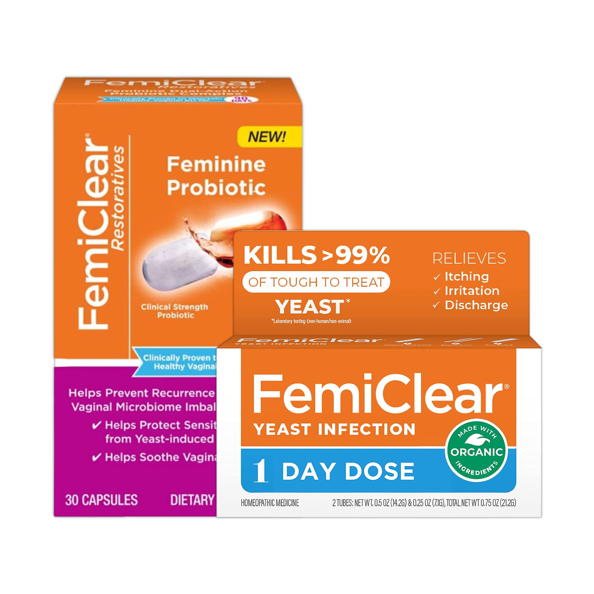 FemiClear 1-Day Dose Restoratives Complex Probiotic Bundle FemiClear buy supplements canada
