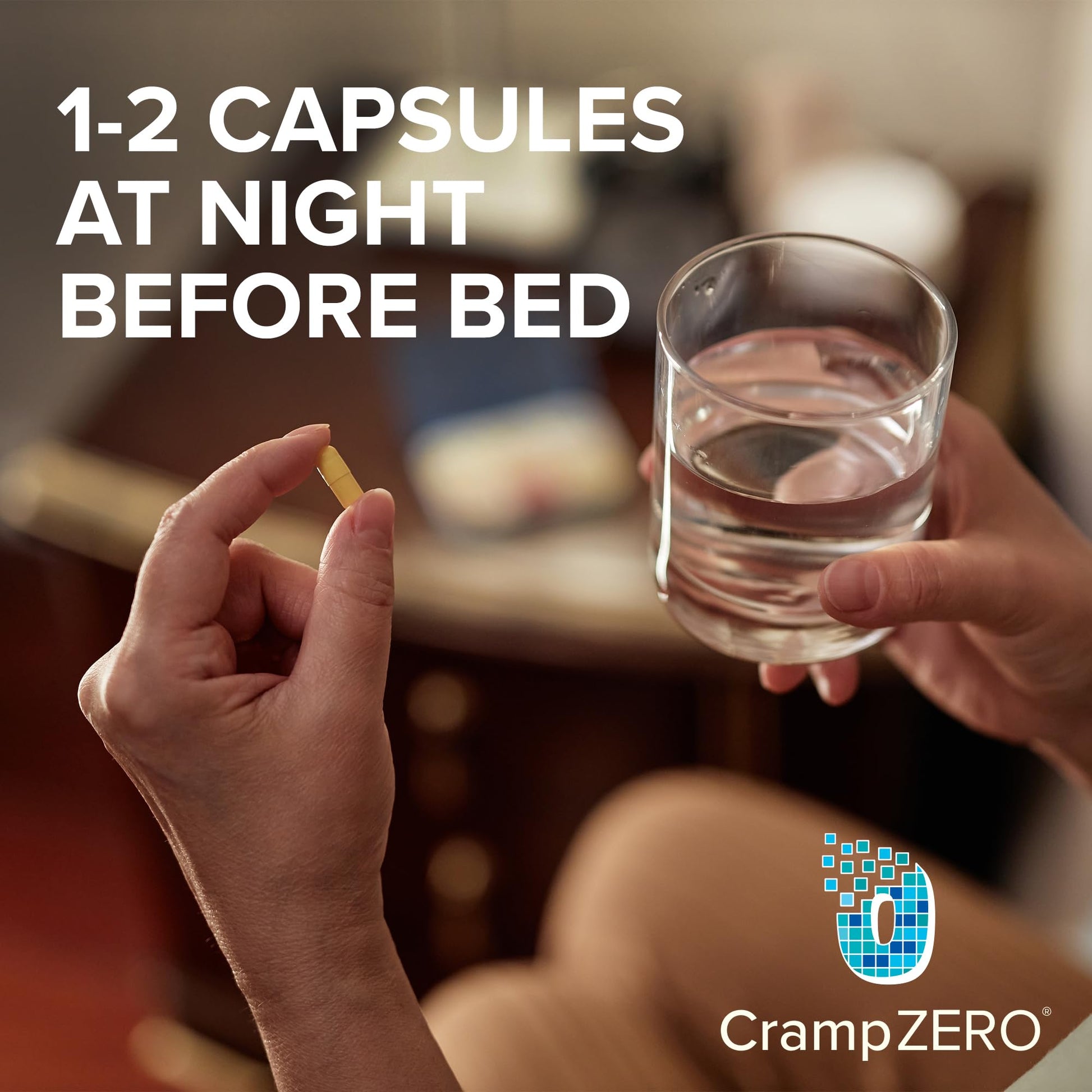 CrampZero Magnesium for Leg Cramps at Night – Potassium Magnesium Supplement with Calcium and Vitamin D3, Supports Muscle Relaxation and Function, Night Leg Cramps Relief, 60 Capsules CrampZero buy supplements canada