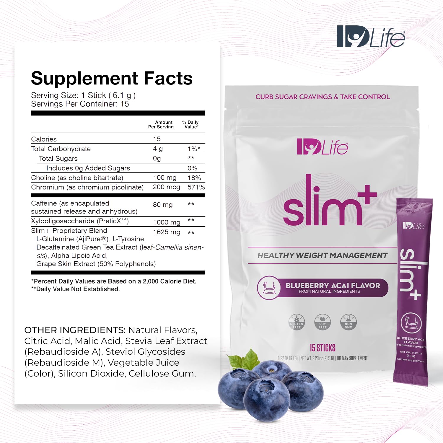 IDLife Slim+ - Weight Management Supplement - Easy to Prepare Delicious Blueberry Acai IDLife buy supplements canada