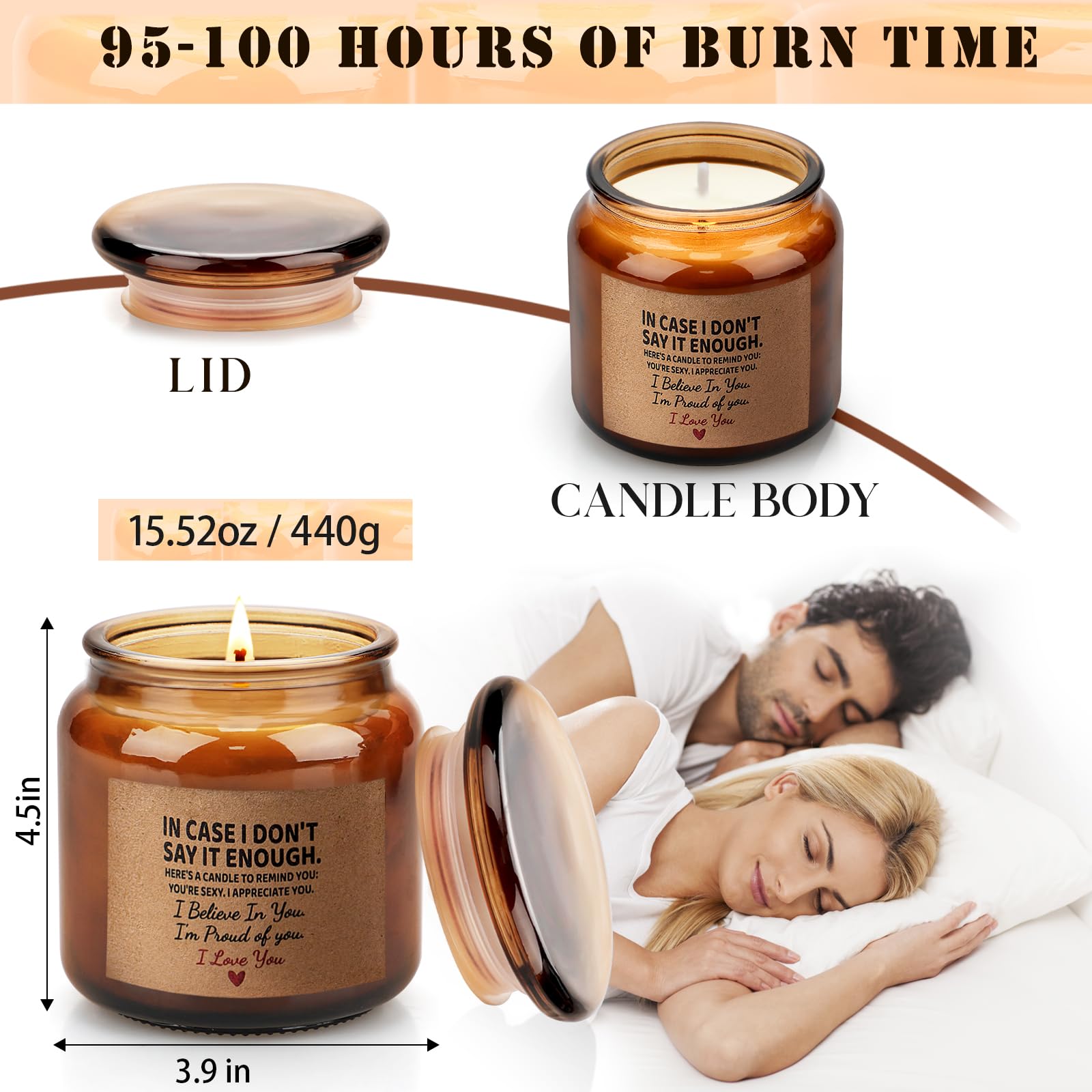 Candle Amber Moss Scented, Valentines Day Gifts for Her Girlfriend Wife, Romantic Anniversary YINUO LIGHT buy supplements canada