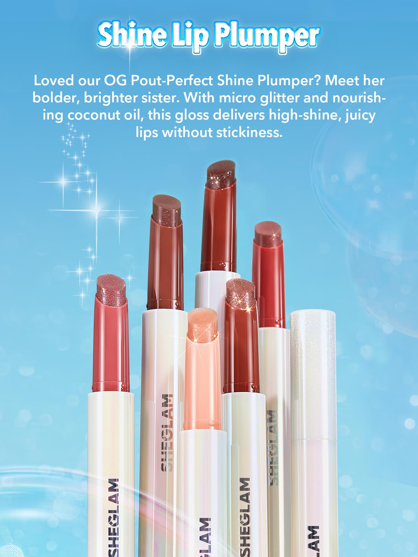 SHEGLAM Pout-Perfect Moisturizing Solid Lip Gloss Shimmer Lip Plumper - Violet Fizz SHEGLAM buy supplements canada