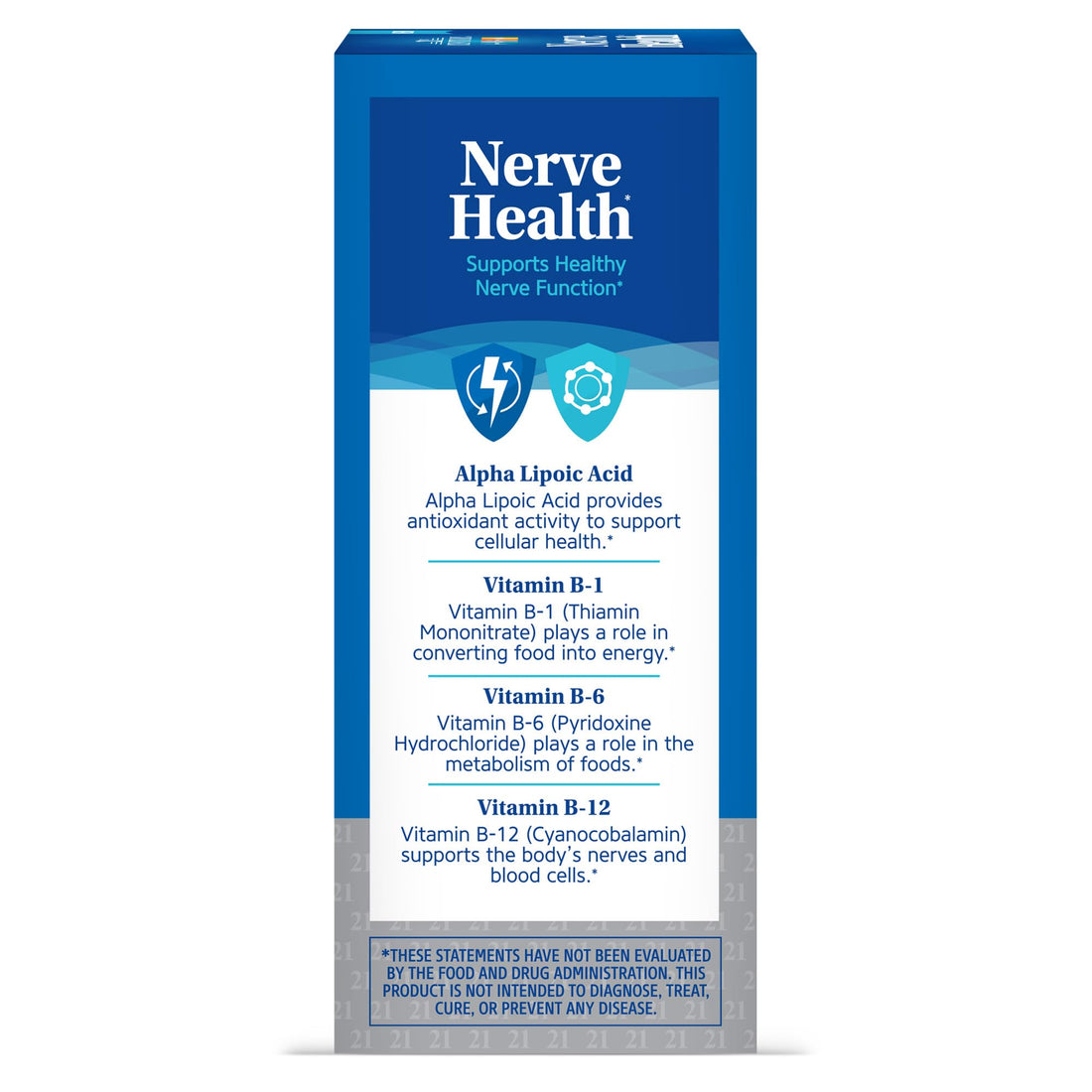 21st Century Nerve Health Tablets (30 Count), Alpha Lipoic Acid 300mg, B1, B6, & B12 Vitamins for Nerve Function Support, Antioxidant ALA Supplement, Gluten Free. Non-GMO, & Vegan 21st Century buy supplements canada