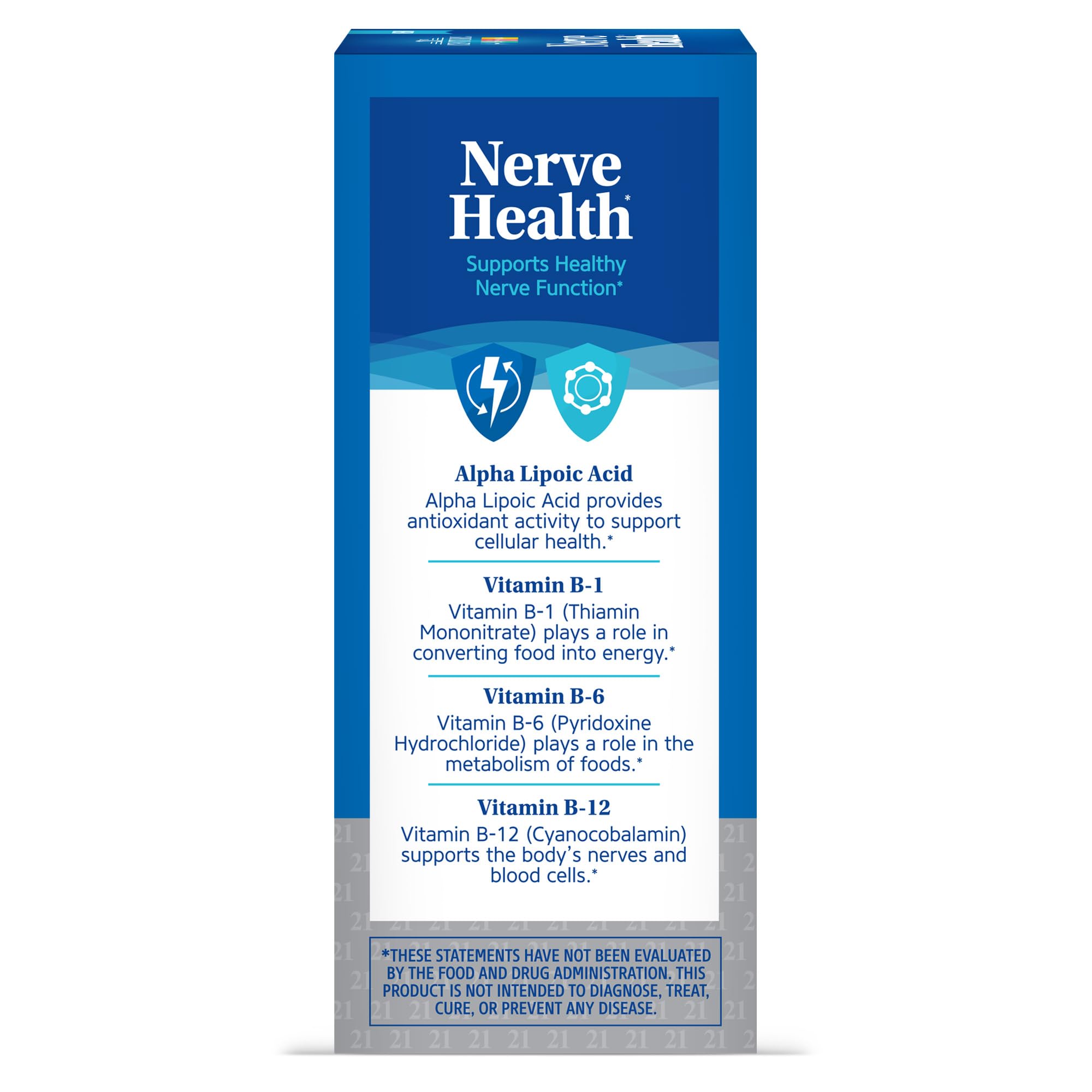 21st Century Nerve Health Tablets (30 Count), Alpha Lipoic Acid 300mg, B1, B6, & B12 Vitamins for Nerve Function Support, Antioxidant ALA Supplement, Gluten Free. Non-GMO, & Vegan 21st Century buy supplements canada