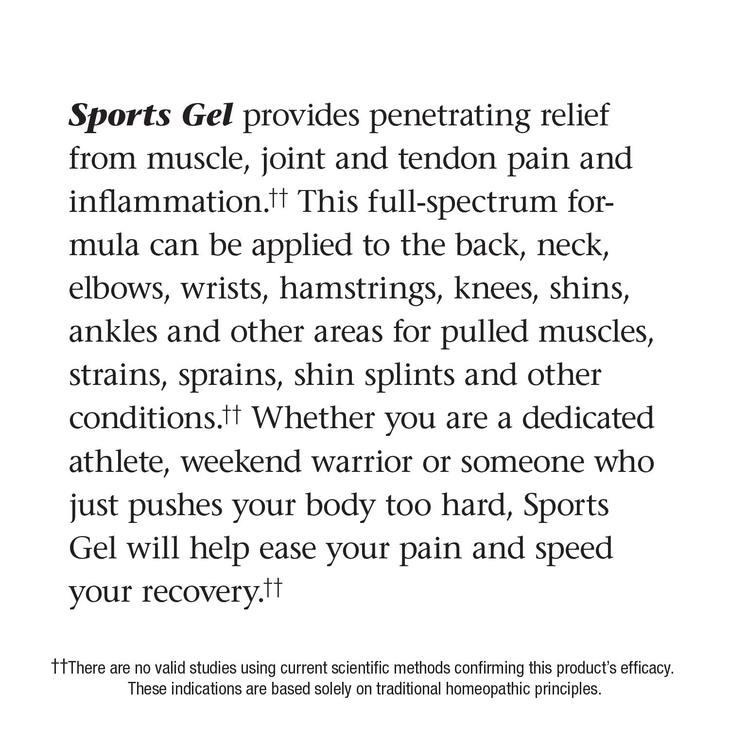 Nature's Way Boericke & Tafel Sports Gel, Relief for Deep Muscle, Joint, Tendon, & Back Pain and Inflammation, Homeopathic, 2.5 oz Nature's Way buy supplements canada