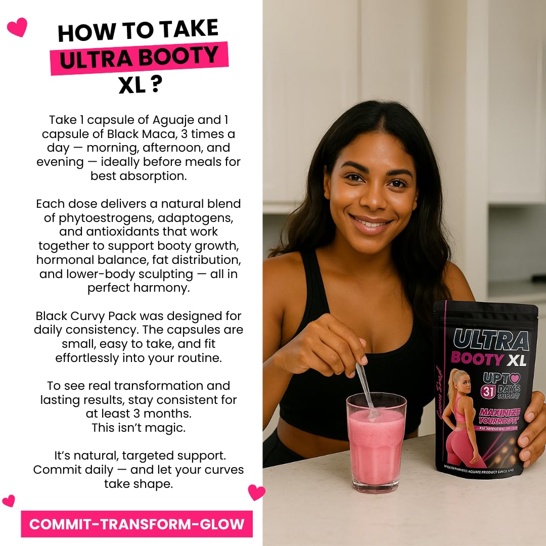 Curvy Fruit Maximum Booty Growth – Ultra Booty Powder with Aguaje + Black Maca – Glute Volume Supplement for Women Curvy Fruit buy supplements canada