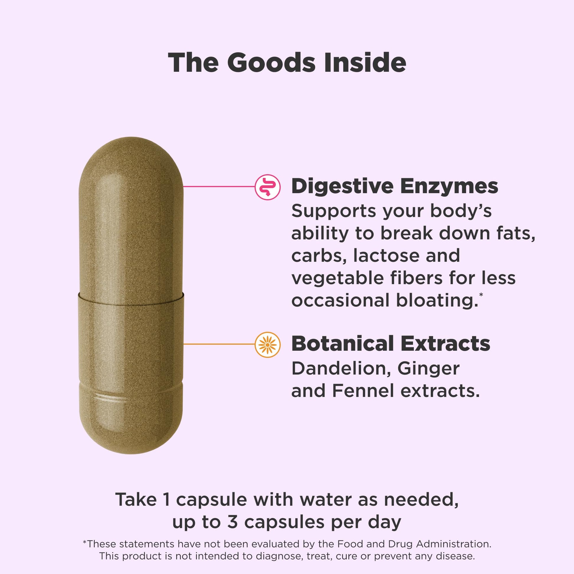 OLLY Beat The Bloat Capsules, Digestive Support Enzymes, Supplement for Women - 25 Count OLLY buy supplements canada