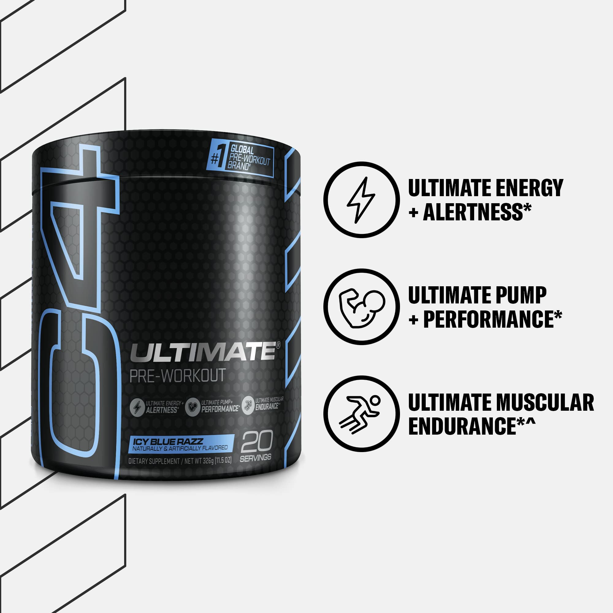 Cellucor C4 Ultimate Pre Workout Powder ICY Blue Razz - Sugar Free Preworkout Cellucor buy supplements canada