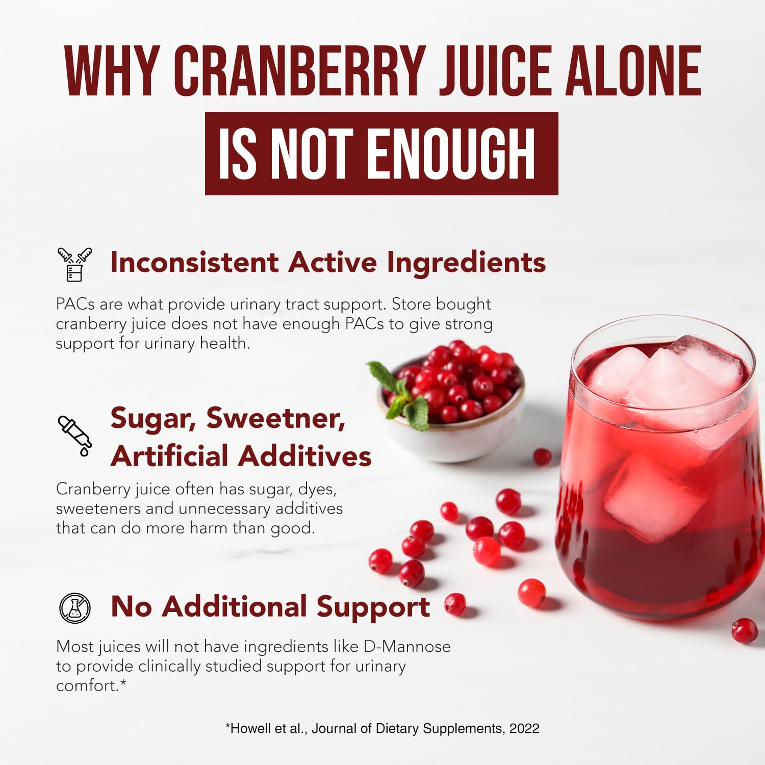 CranEaze®: Cranberry Juice Extract Plus D-Mannose – 36 mg PAC, 100% Soluble PAC - Supports Urinary Tract Health – Most Effective Cranberry Pills for Women, Triquetra Health buy supplements canada