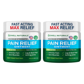 OWELL NATURALS Arthritis Pain Relief Ointment with Arnica & MSM – Deep Penetrating Joint & Muscle Therapy for Knee, Back, Sore Muscles, Legs, 3.5 oz (2 Pack) Owell Naturals buy supplements canada