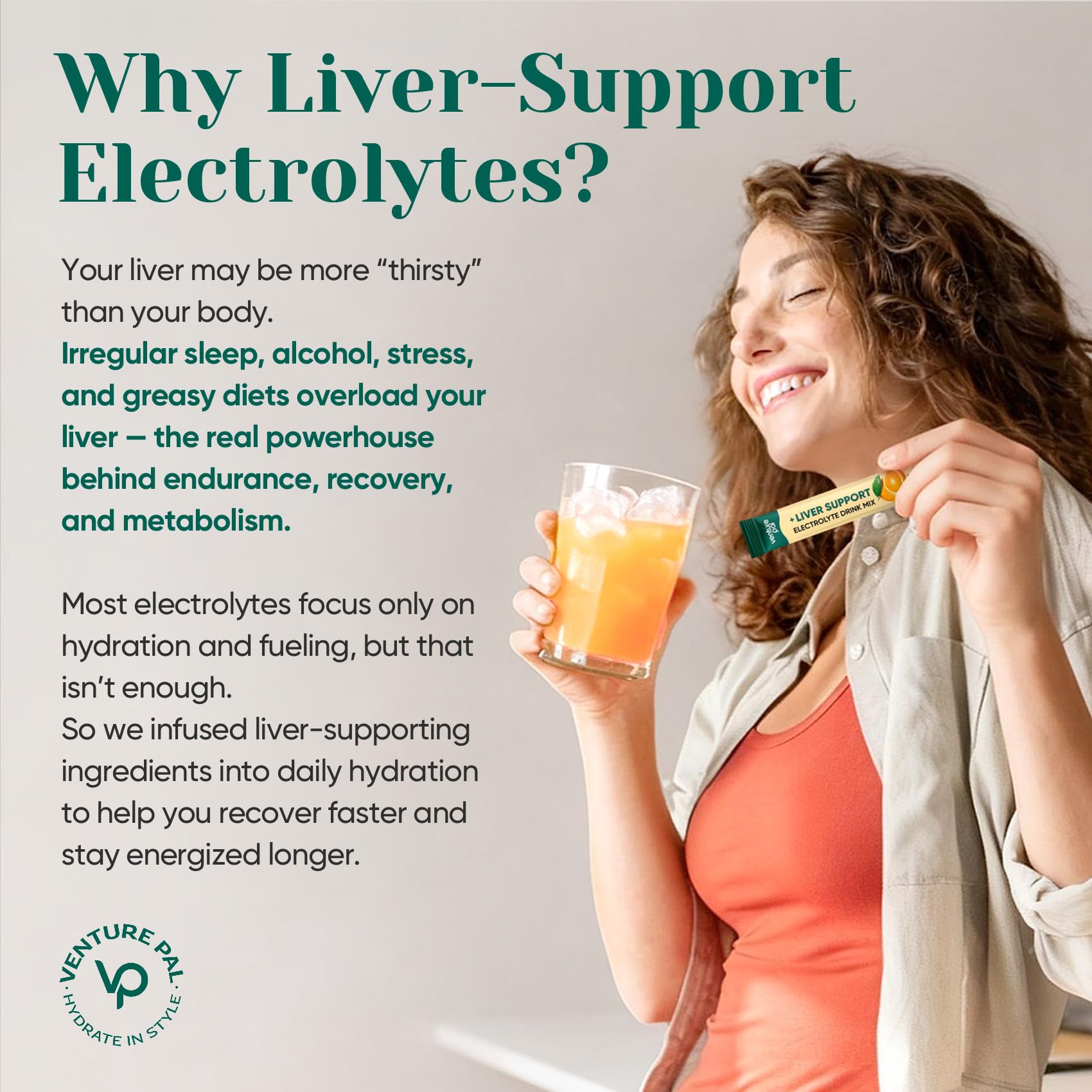 Venture Pal Hydration Packets + Liver Support- Liquid Daily IV Electrolyte Powder Packets with 7 Electrolytes & 5 Vitamins, Milk Thistle + L-Theanine | Sugar-Free Venture Pal buy supplements canada
