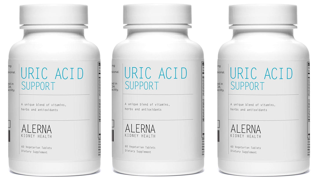 Alerna Kidney Health Uric Acid Support Supplement – Tart Cherry, Celery Seed, Turmeric, Quercetin – 60 Vegetarian Tablets (Pack of 3) Alerna Kidney Health buy supplements canada