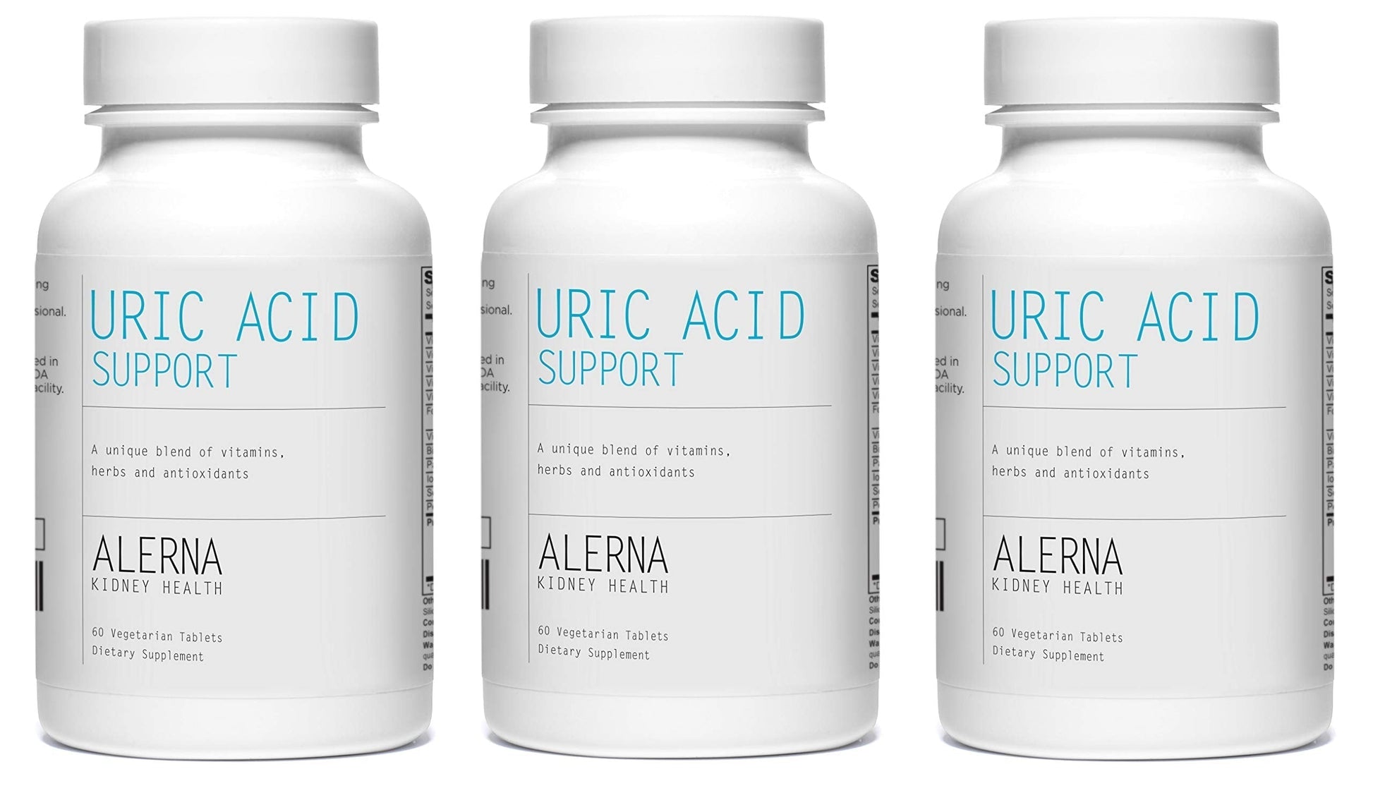 Alerna Kidney Health Uric Acid Support Supplement – Tart Cherry, Celery Seed, Turmeric, Quercetin – 60 Vegetarian Tablets (Pack of 3) Alerna Kidney Health buy supplements canada