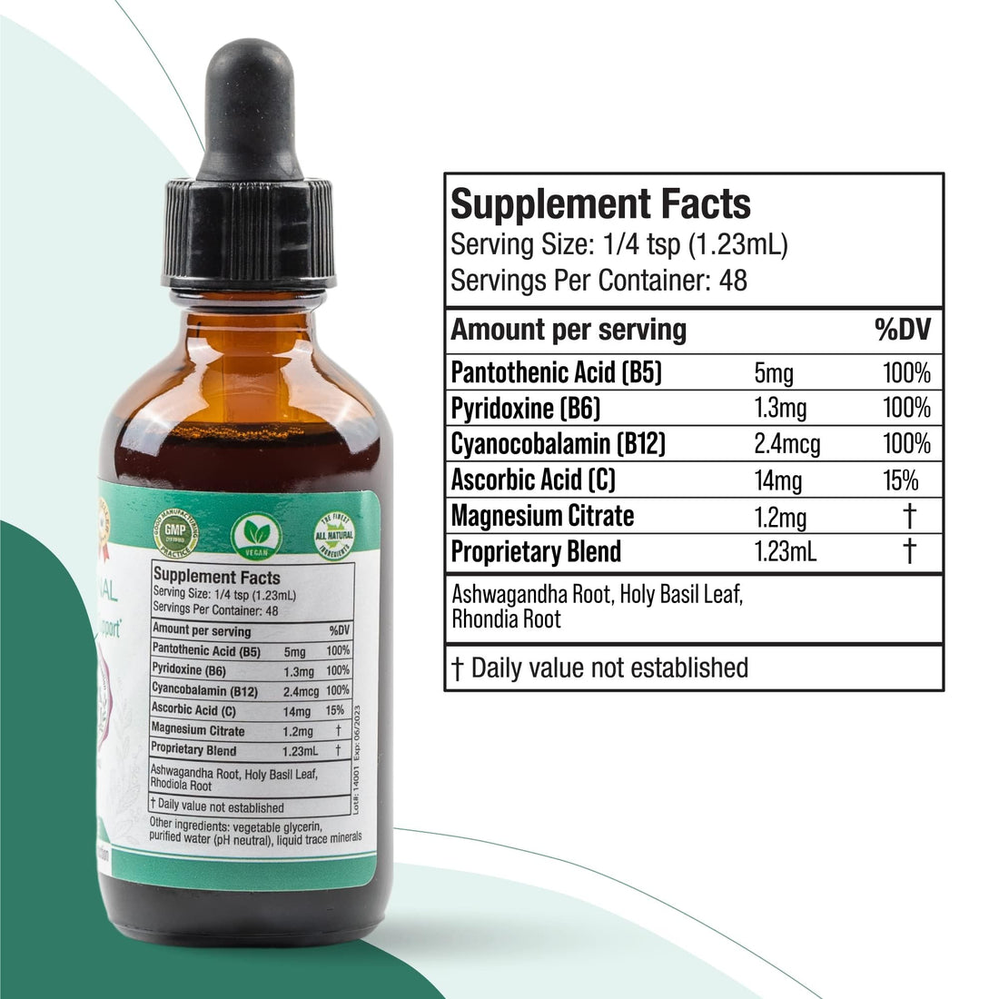 Active Adrenal - Advanced Adrenal Support Tincture - Liquid Delivery for Better Absorption Rejuvica Health buy supplements canada