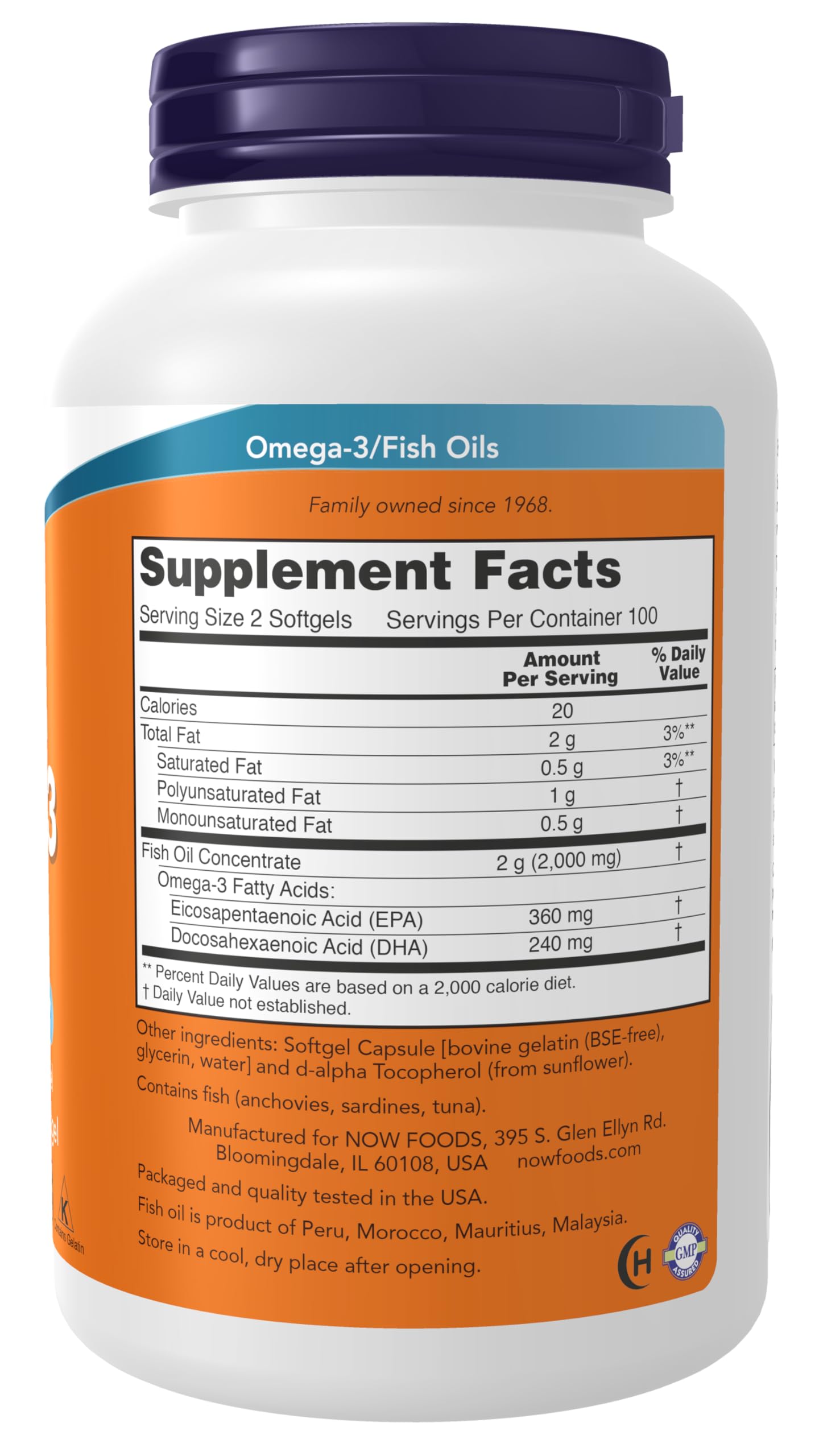 NOW Foods Supplements, Omega-3 180 EPA / 120 DHA, Molecularly Distilled, Cardiovascular Support*, 200 Softgels NOW Foods buy supplements canada