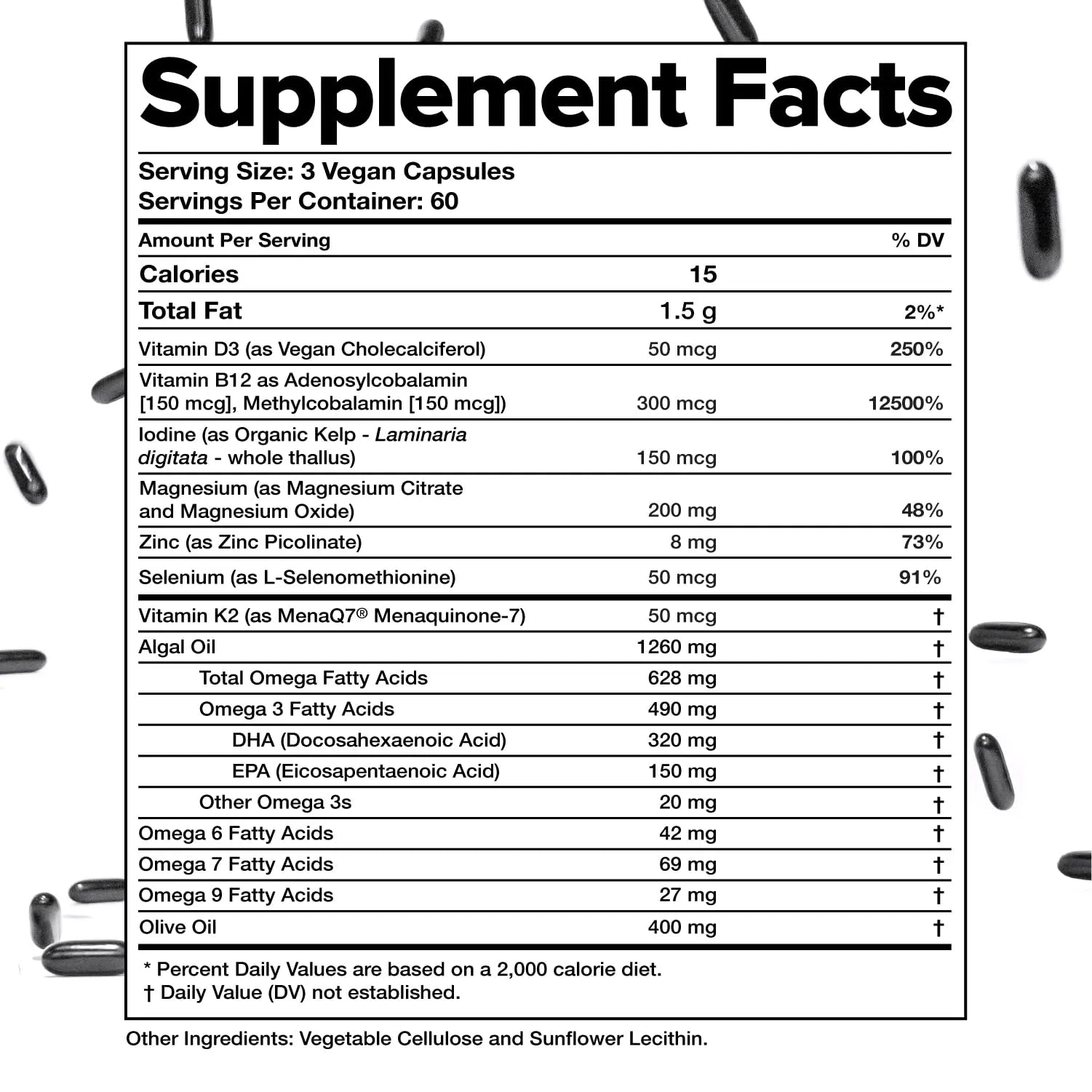 Complement Essential Vegan Multivitamin for Men & Women (60 Servings, 180 Capsules) with Omega-3 DHA & EPA, B12, Vitamin D3 & K2 Complement buy supplements canada