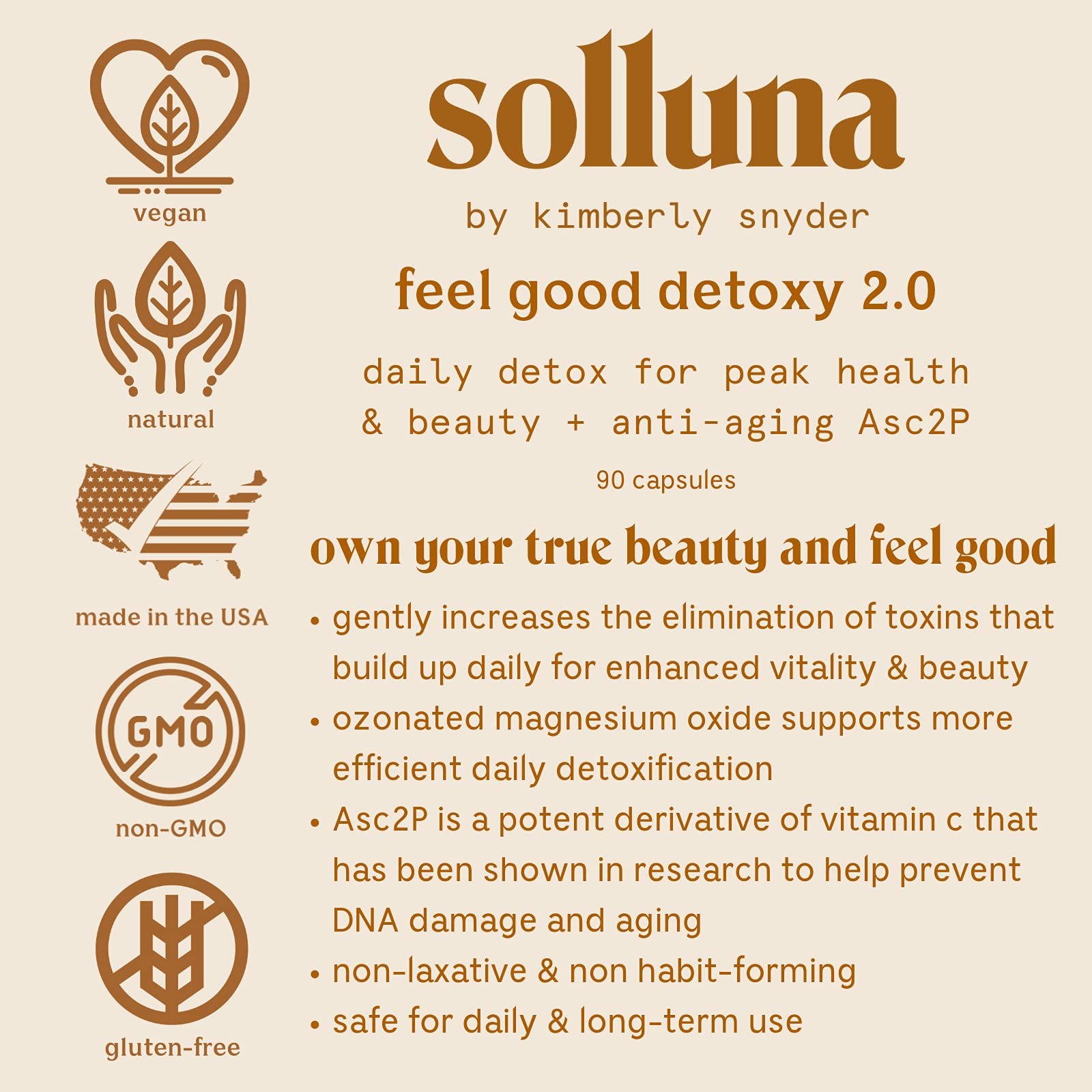 Solluna by Kimberly Snyder Oxygenated Magnesium Colon Cleanse with Asc2P — Gentle Detoxification and Bloating Relief — Fast Acting, Non-Laxative Detox for Digestive Health (90CT) Vegan & Non-GMO Solluna by Kimberly Snyder buy supplements canada