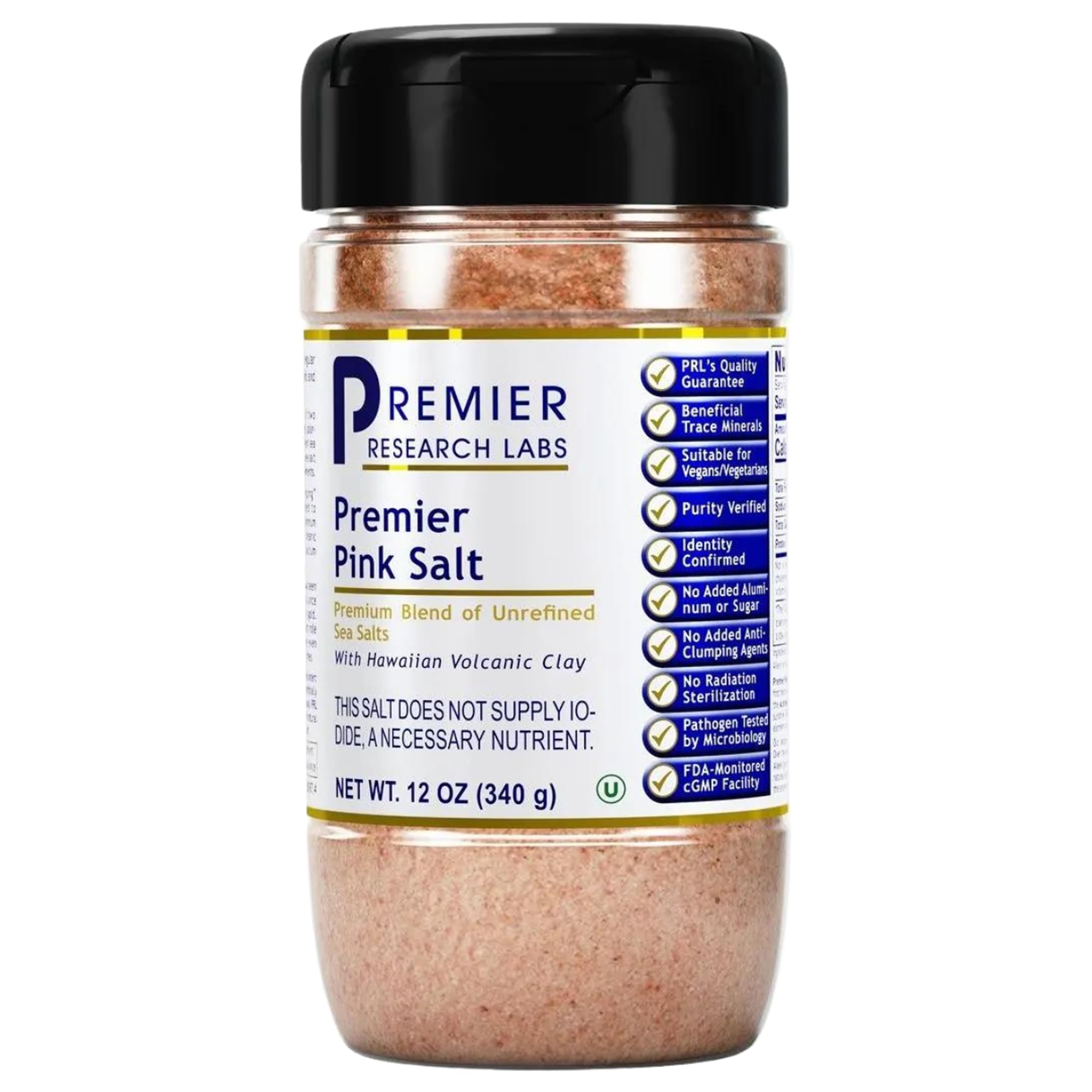 Premier Research Labs Pink Salt - Hawaiian Red Alaea Sea Salt Blend for Food, Cooking, and Eating - Flaky, Unrefined, and Additive-Free, 12 oz Premier Research Labs buy supplements canada