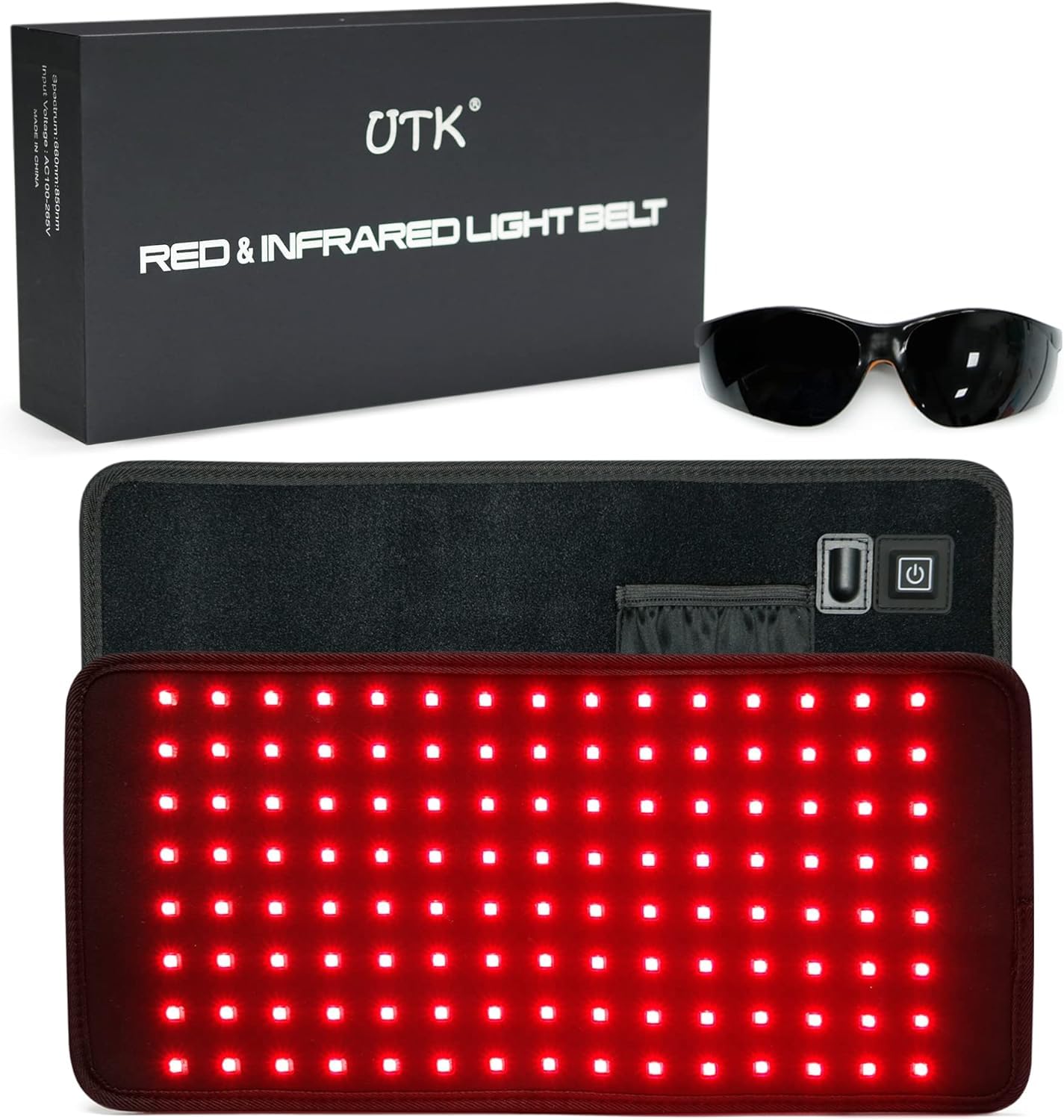 UTK Red Light Therapy Pad for Body Pain Relief, LED 660＆850nm Wearable Wrap Deep Therapy UTK buy supplements canada