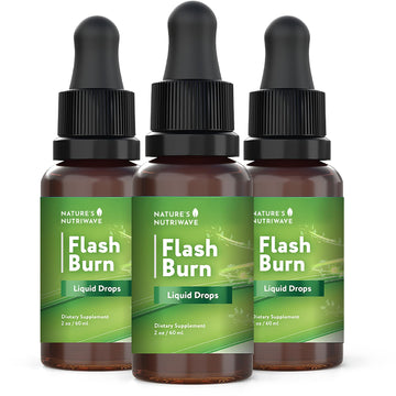 Flash Burn – Natural Plant-Based Liquid Supplement with Maca, Grape Seed, Green Tea & Ginseng – Made in USA, Non-GMO, Gluten-Free, Dairy-Free, Vegetarian - 2 Fl Oz (40 mL), 3 Month Supply Nature’s NutriWave buy supplements canada