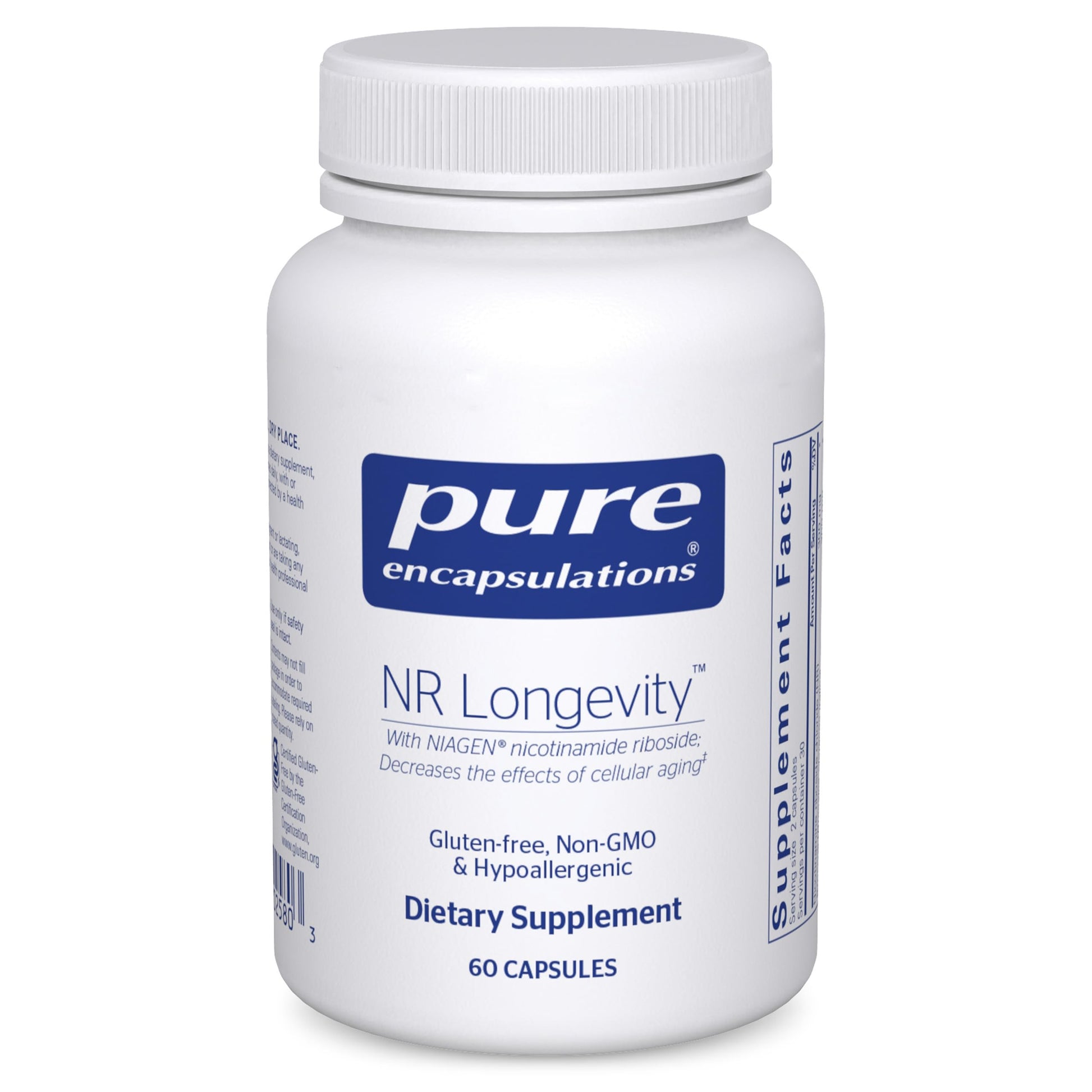 Pure Encapsulations NR Longevity NAD Supplement – Supports Healthy Aging, NAD+ Replenishment, Mitochondrial Function, with NIAGEN – Gluten Free, Non-GMO, Hypoallergenic – 60 Capsules Pure Encapsulations buy supplements canada