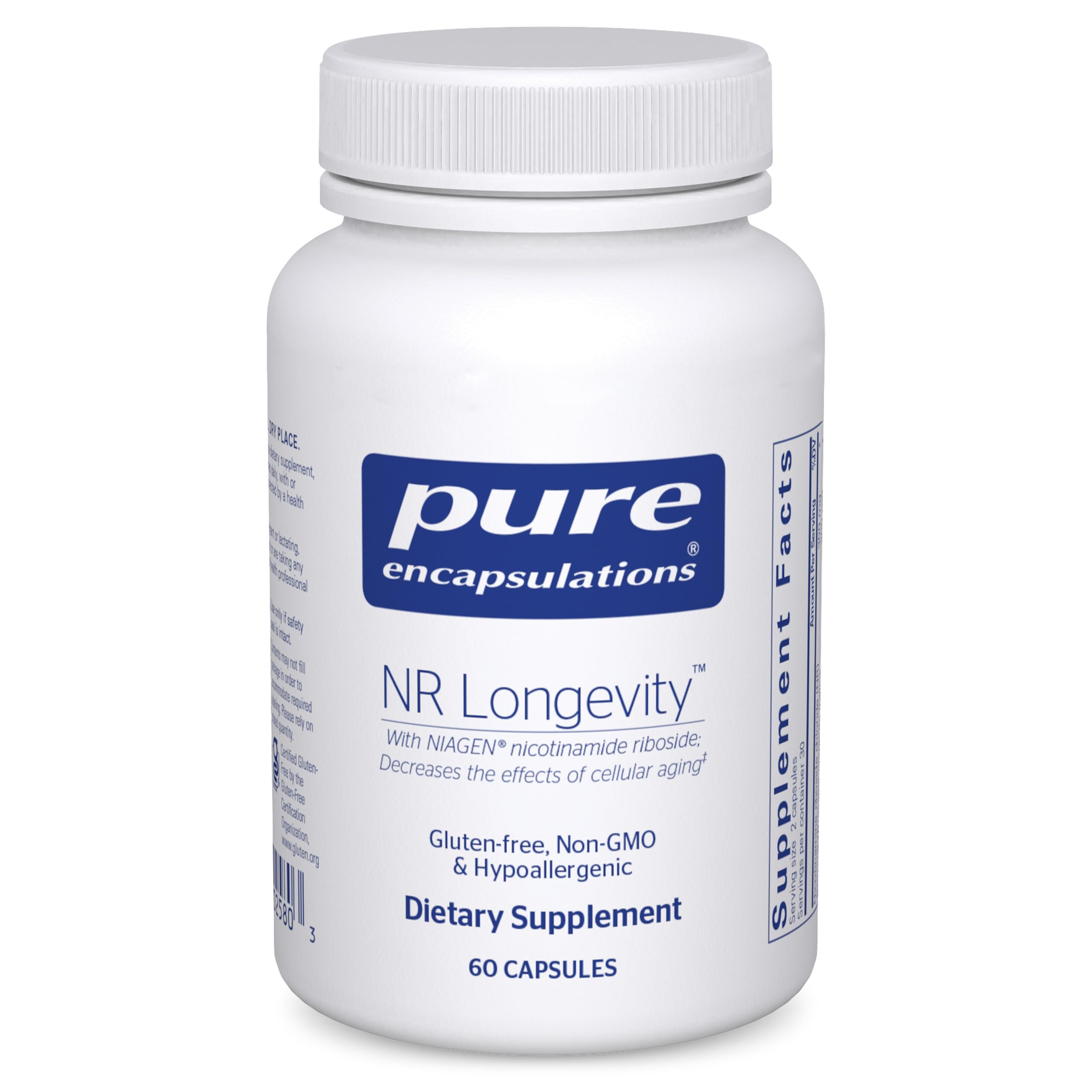 Pure Encapsulations NR Longevity NAD Supplement – Supports Healthy Aging, NAD+ Replenishment, Mitochondrial Function, with NIAGEN – Gluten Free, Non-GMO, Hypoallergenic – 60 Capsules Pure Encapsulations buy supplements canada