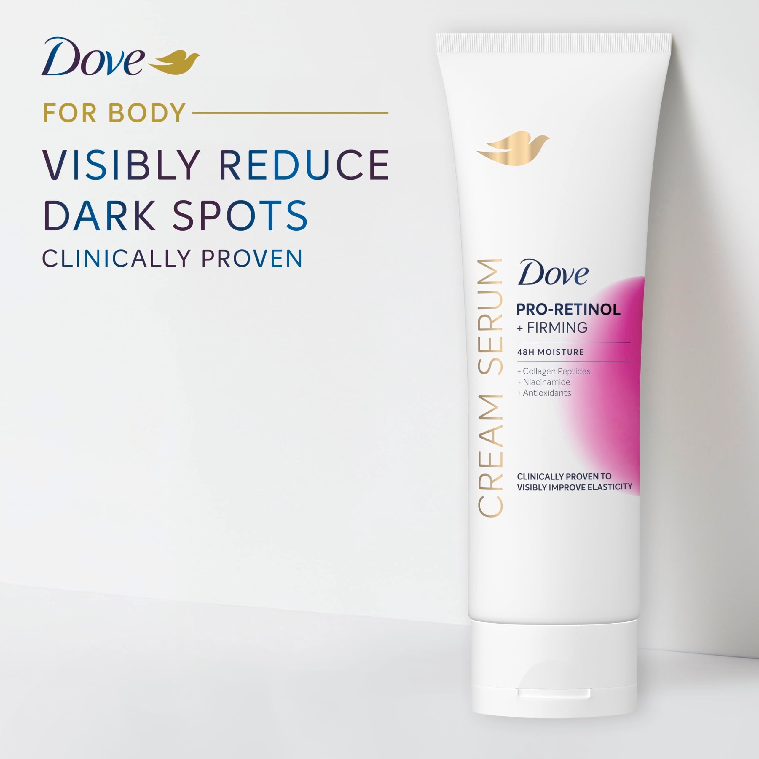 Dove Cream Serum Pro-Retinol + Firming for Elasticity and Firmness, with Collagen Peptides, Niacinamide and Antioxidants Lotion, 8 oz Dove buy supplements canada