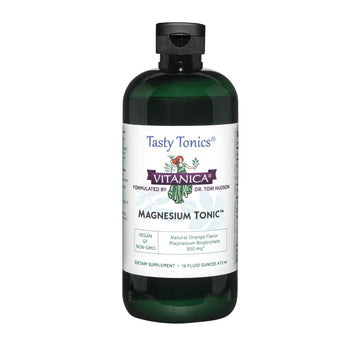 Vitanica Magnesium Tonic, Liquid Magnesium Bisglycinate Chelate 300 mg with Vitamin B6, Dr Formulated Supplement, Orange Flavor, Vegan, Gluten Free and Non-GMO,16 fl oz Vitanica buy supplements canada