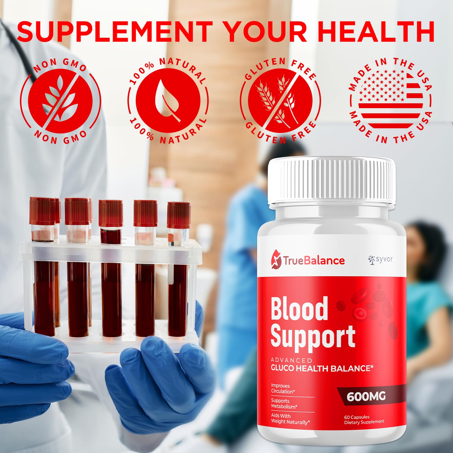 (2 Pack) True Balance Capsules, Official TrueBalance Glycogen Support Pills with All Natural Ingredients, Advanced Formula Support Supplement with Max Strength Vitamins for Women & Men (120 Capsules) Syvor buy supplements canada