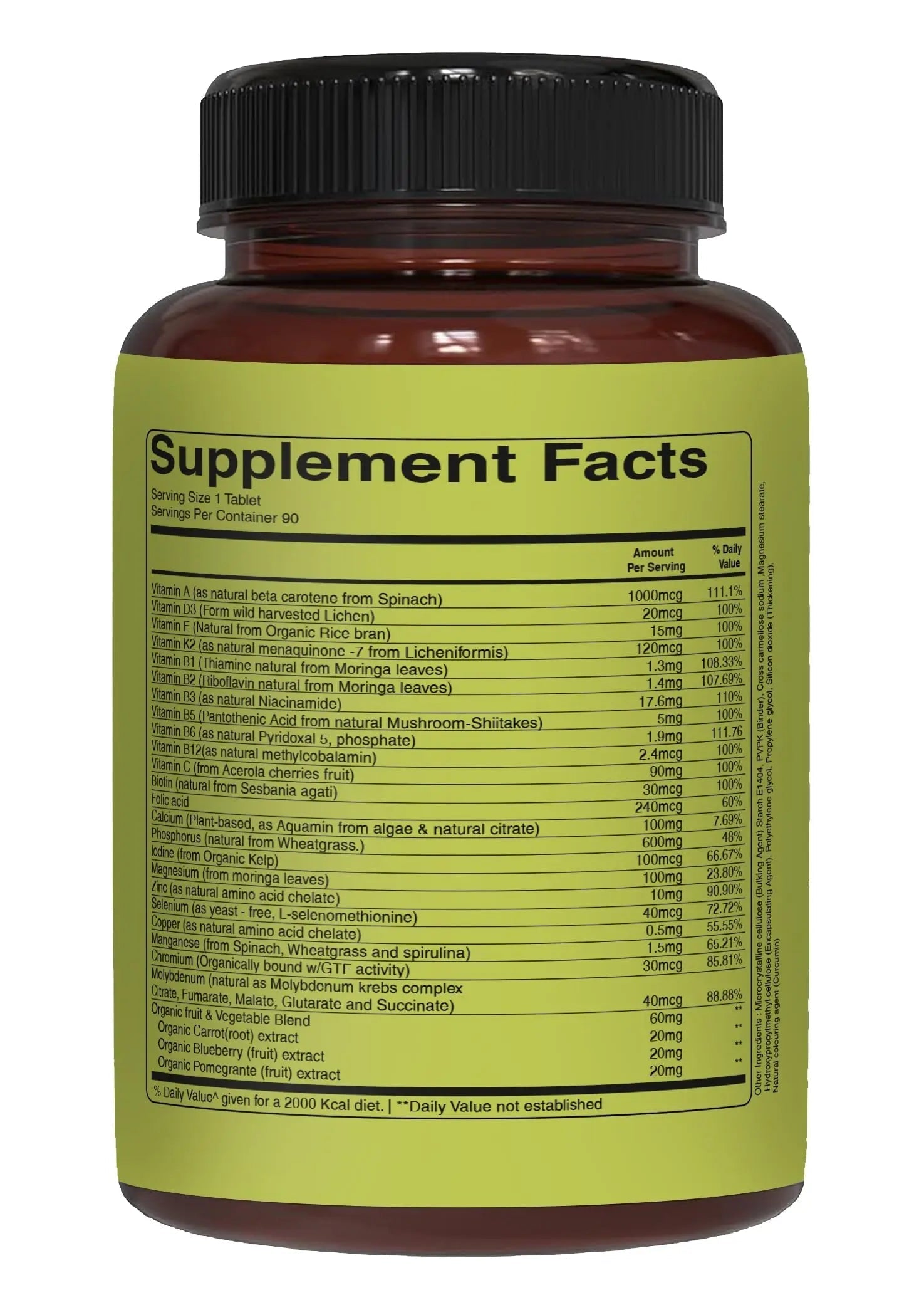 Pure Nutrition Whole Food Multivitamins for Men | 90 Tabs | One-A-Day | 100% RDA | 24 Natural Vitamins and Minerals | PURE NUTRITION NATURAL TREASURES buy supplements canada
