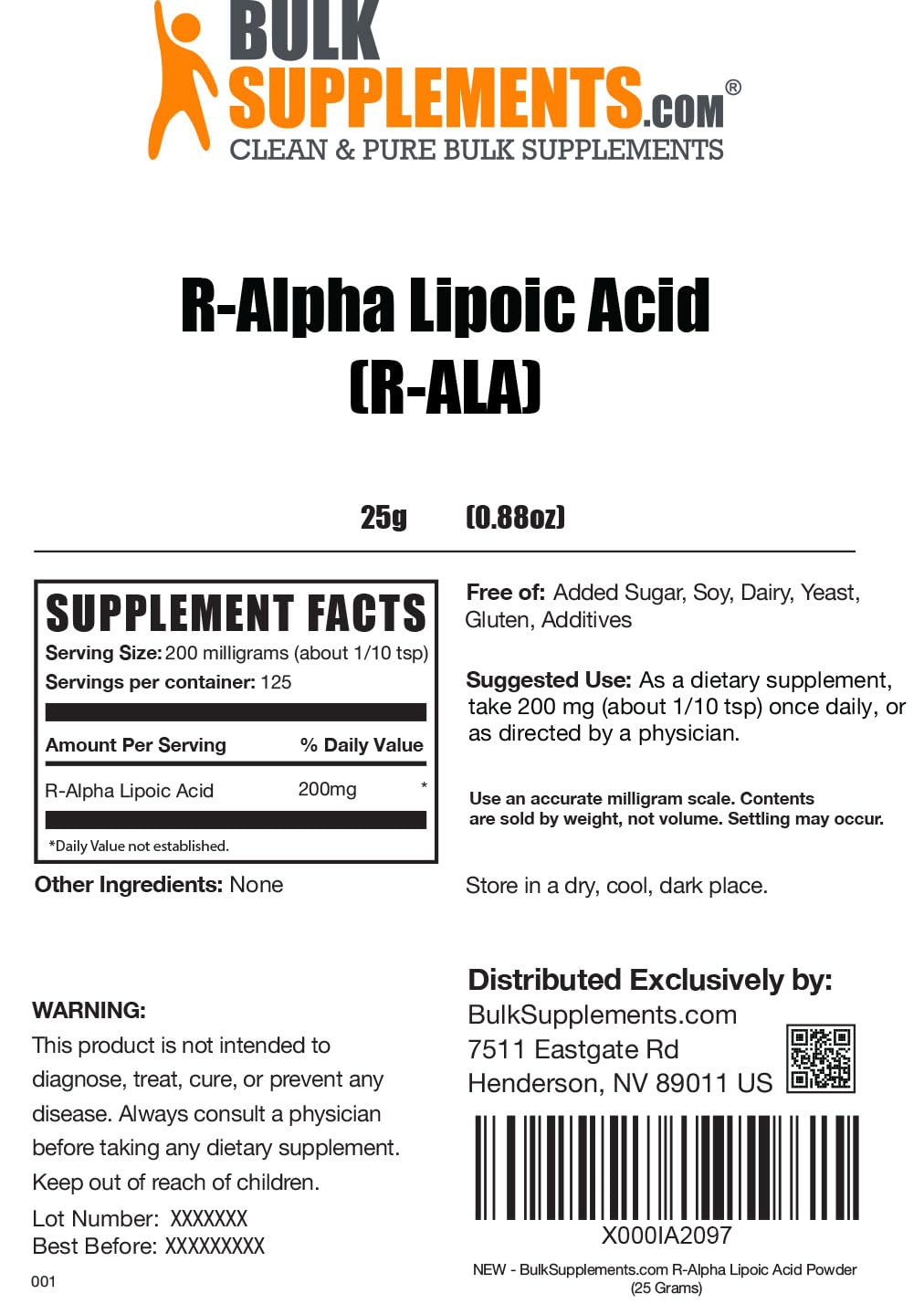 BULKSUPPLEMENTS.COM R-Alpha Lipoic Acid Powder - ALA Supplement, R Alpha Lipoic BULKSUPPLEMENTS.COM buy supplements canada