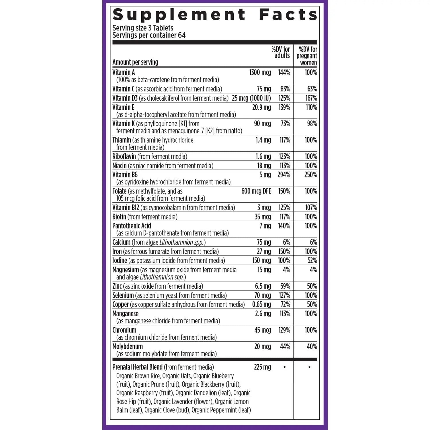 New Chapter Perfect Prenatal Vitamins, Organic Prenatal Vitamins, Non-GMO Ingredients for Healthy Baby & Mom - Folate (Methylfolate), Iron, Vitamin D3 New Chapter buy supplements canada