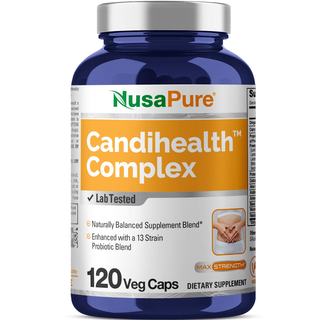 NusaPure CandiHealth Complex (Non-GMO, Vegan) 120 Veggie Capsules NusaPure buy supplements canada