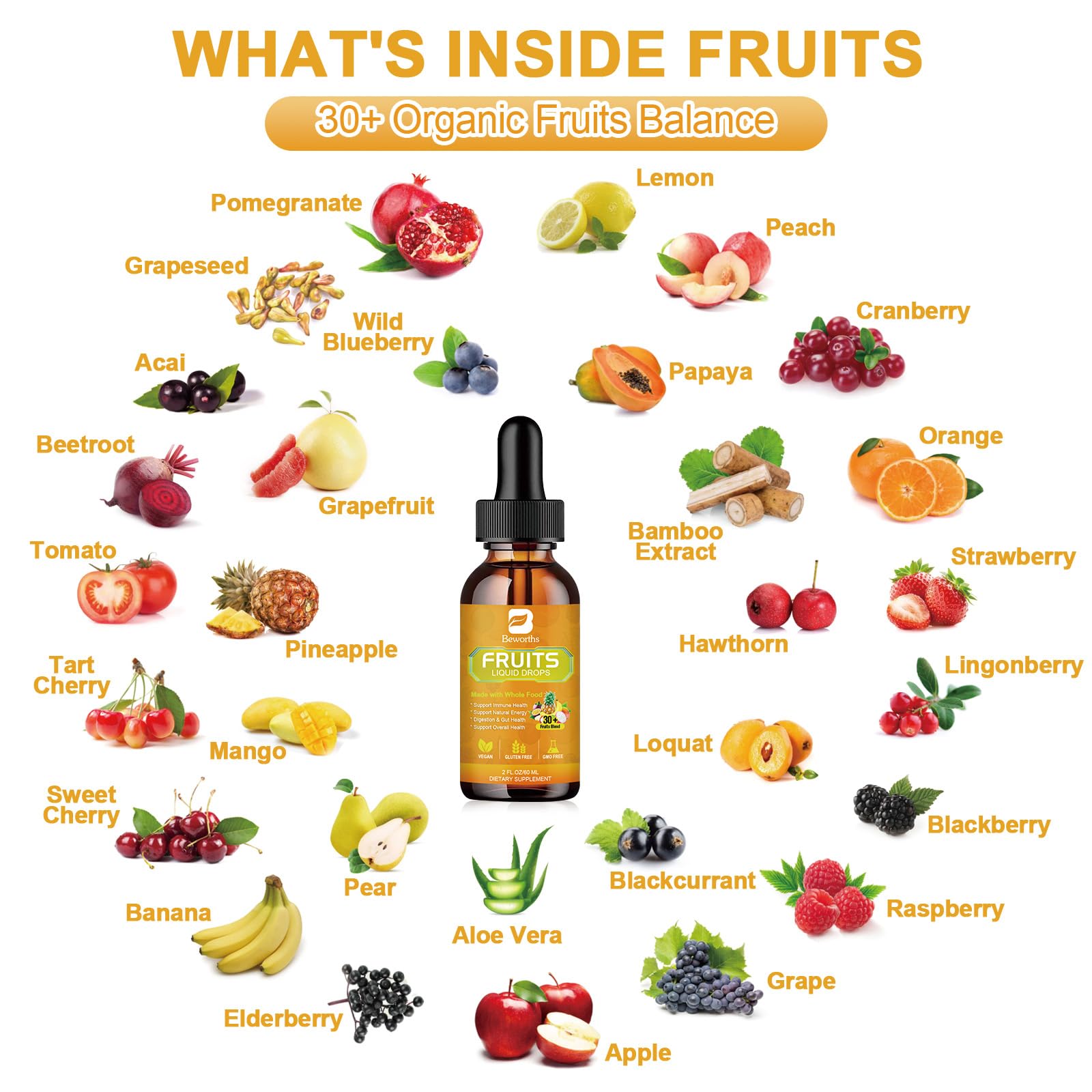 B BEWORTHS Fruits and Veggies Supplement - Balance of Natural Fruit and Vegetable B BEWORTHS buy supplements canada