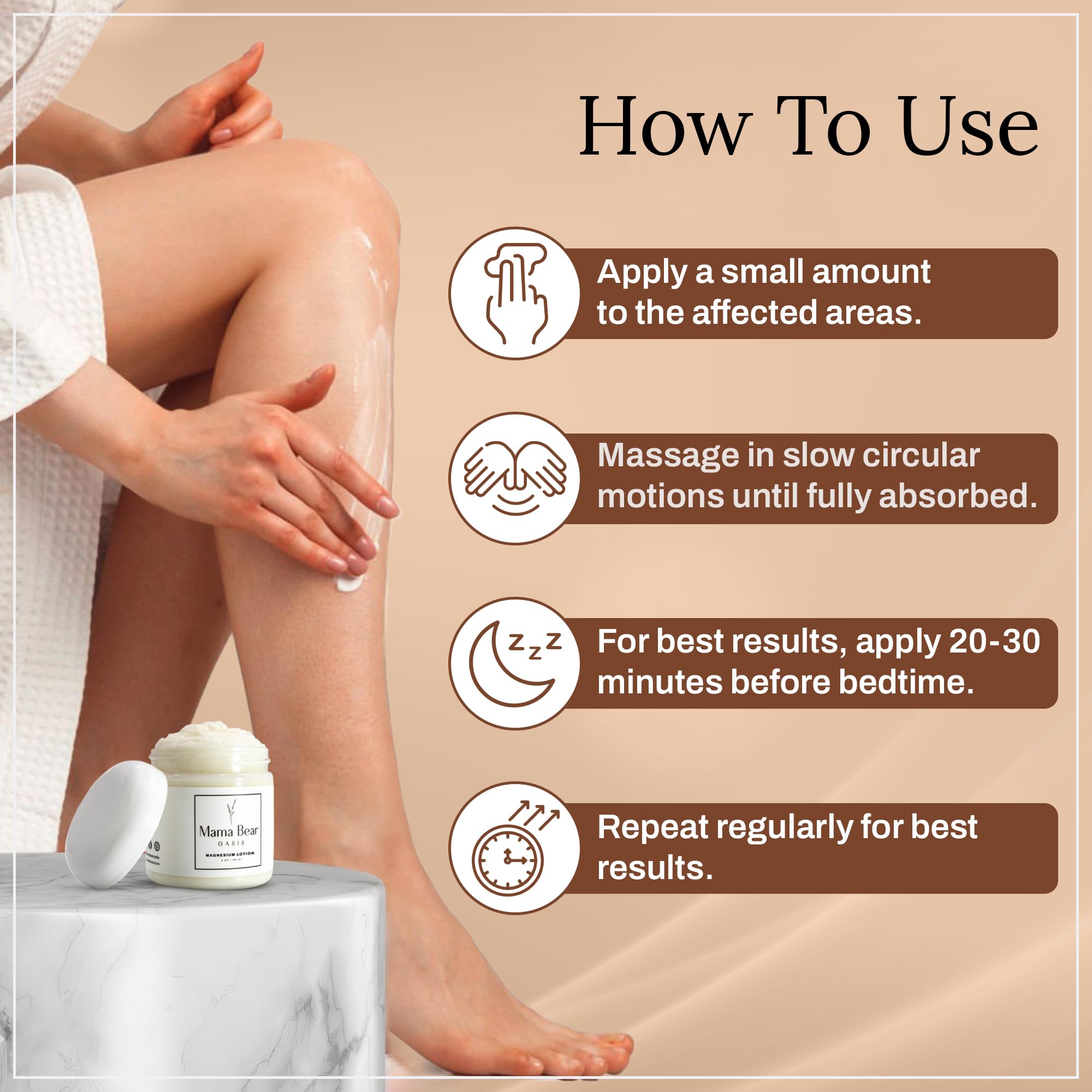 Mama Bear Oasis Lotion - Magnesium Cream - Lavender Magnesium Lotion for Foot, Hands, Legs, Toes Includes Arnica, Vitamin B6, Aloe Vera, MSM (Pack of 2) Mama Bear Oasis buy supplements canada