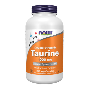 NOW Foods Supplements, Taurine 1,000 mg, Double Strength, Nervous System Health*, 250 Veg Capsules NOW Foods buy supplements canada