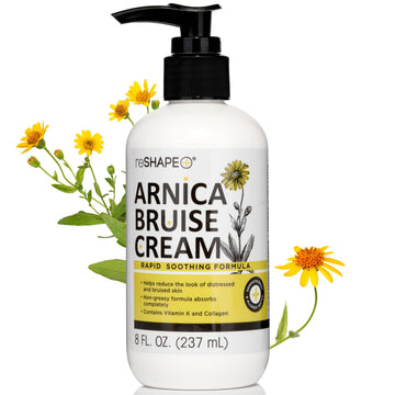 Reshape+ Arnica Bruise Relief Topical Cream For Bruising, Swelling, & Discoloration On Skin, Natural Skin Care Homeopathic Arnica Lotion W/Vitamin K, Horse Chestnut, & Collagen, Large 8 Fl Oz Reshape+ buy supplements canada