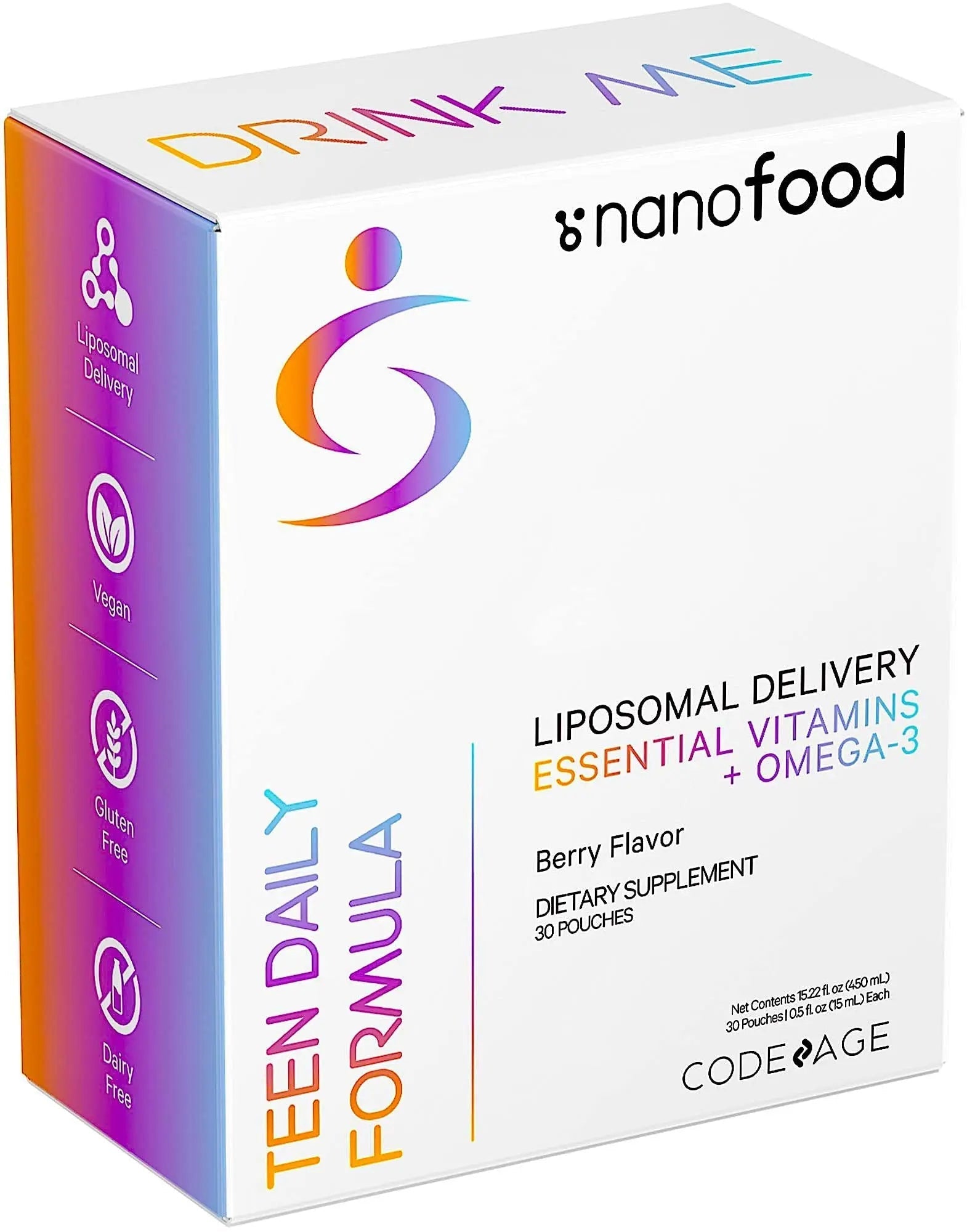 Codeage Multivitamins For Teens, Liquid Vitamin C for Teenagers, Vitamin A B6 B12 D3 E For Kids, Biotin Zinc Omega-3 Folate, Liposomal Vitamins Supplement Codeage buy supplements canada