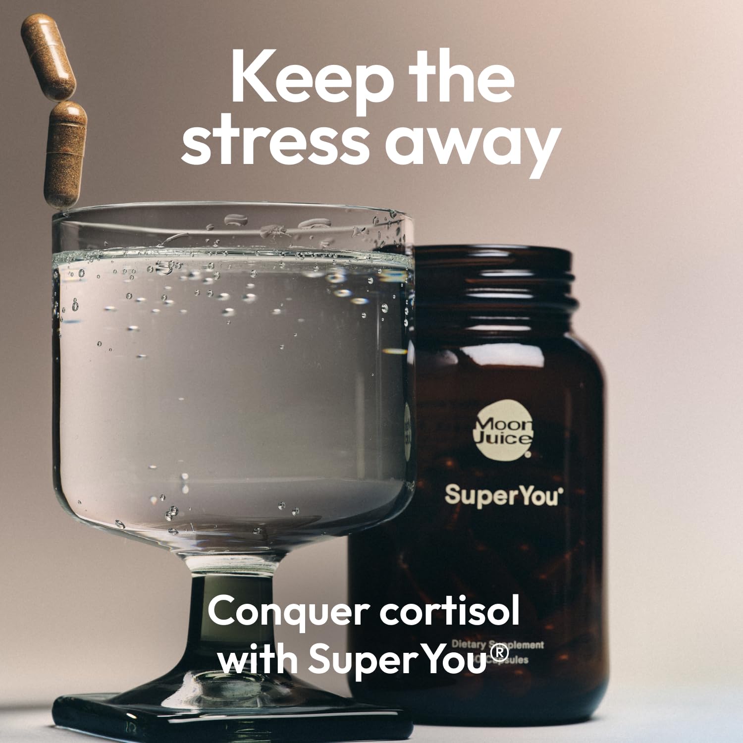 Moon Juice SuperYou Ashwagandha Supplements with Rhodiola, Shatavari & Amla - Cortisol Reducer for Energy, Mood, Focus and Stress Support, Vegan, Non-GMO & 100% Traceable, 60 Capsules, 30 Servings Moon Juice buy supplements canada