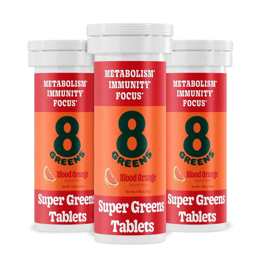 8Greens Supergreens Tablets | Super Greens Powder Superfood Tablet, Metabolism Immunity & Focus, Daily Greens Effervescent Tablets, Organic: Aloe Vera, Spirulina, Chlorella, Blood Orange, 30 Servings 8Greens buy supplements canada