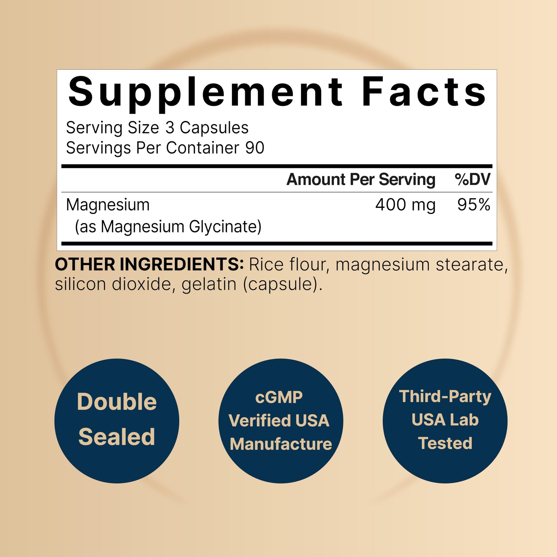 NatureBell Magnesium Glycinate 400mg Elemental, 270 Capsules | 100% Chelated for High Absorption | Supports Muscle, Bone & Heart Health | Non-GMO, Gluten-Free, Vegan NatureBell buy supplements canada