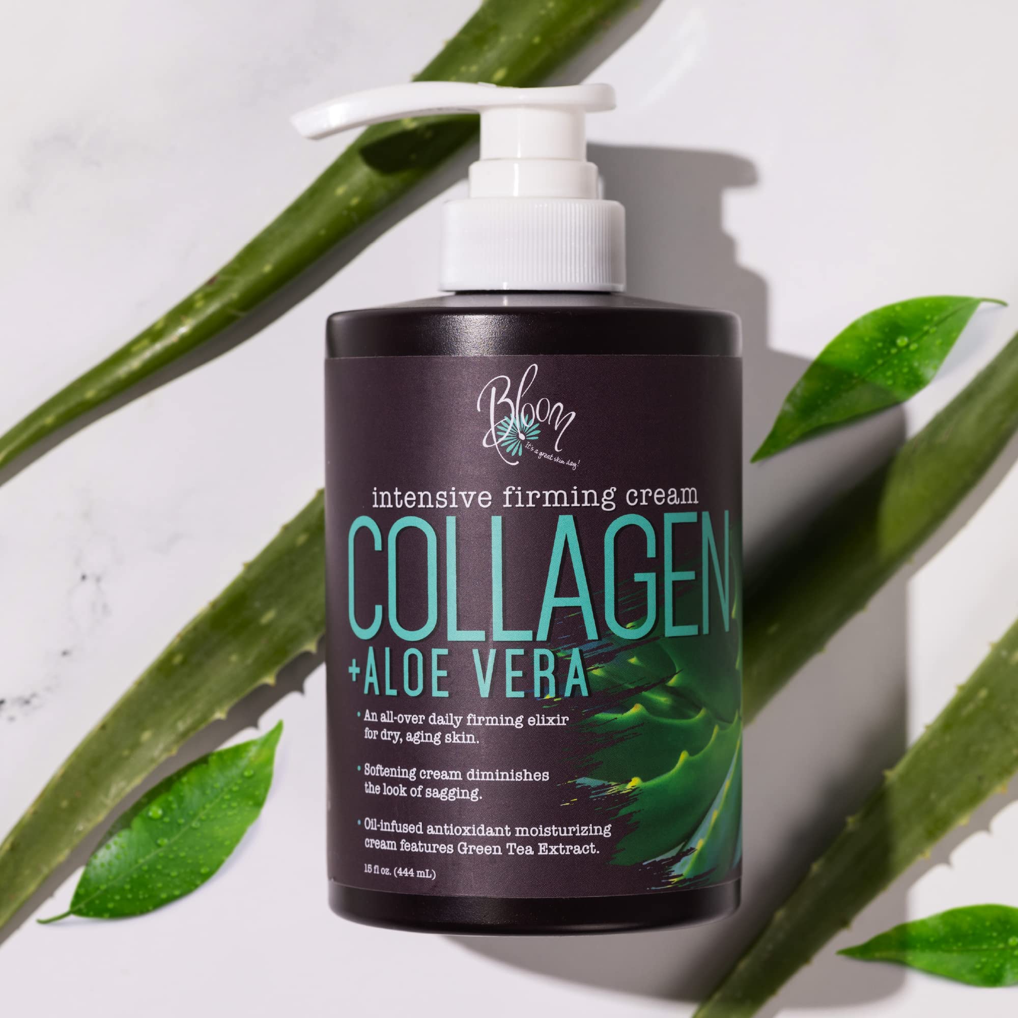 BLOOM Collagen Cream + Aloe Vera Moisturizer Body Lotion & Face Cream | Dry Skin BLOOM IT'S A GREAT SKIN DAY! buy supplements canada