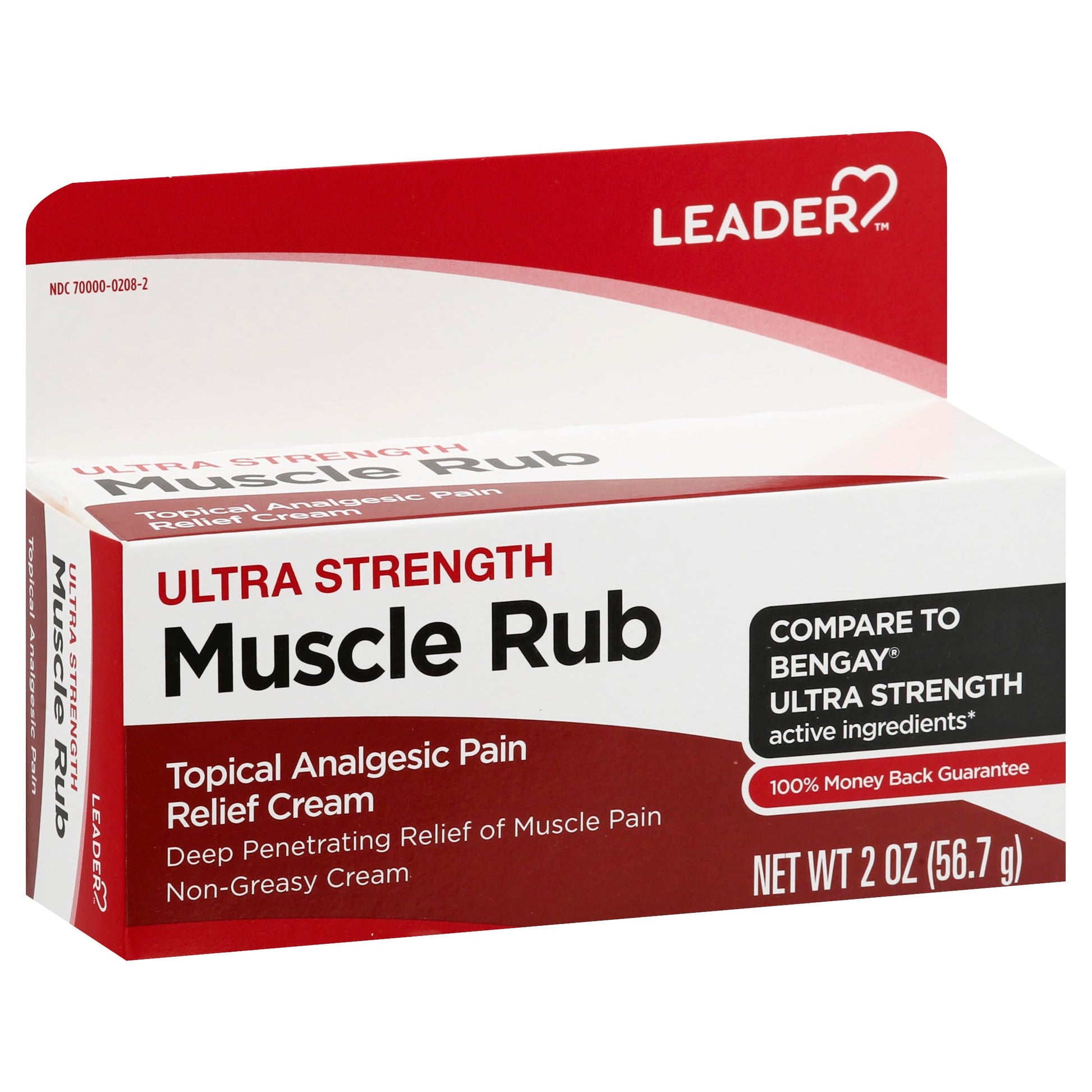 Leader Muscle Rub - Fast-Acting, Deep Penetrating Relief for Sore Muscles and Joints, Minor Arthritis and Back Pain Relief, Non-Greasy Formula Topical Analgesic, Camphor, Menthol & Methyl Salicylate Leader buy supplements canada