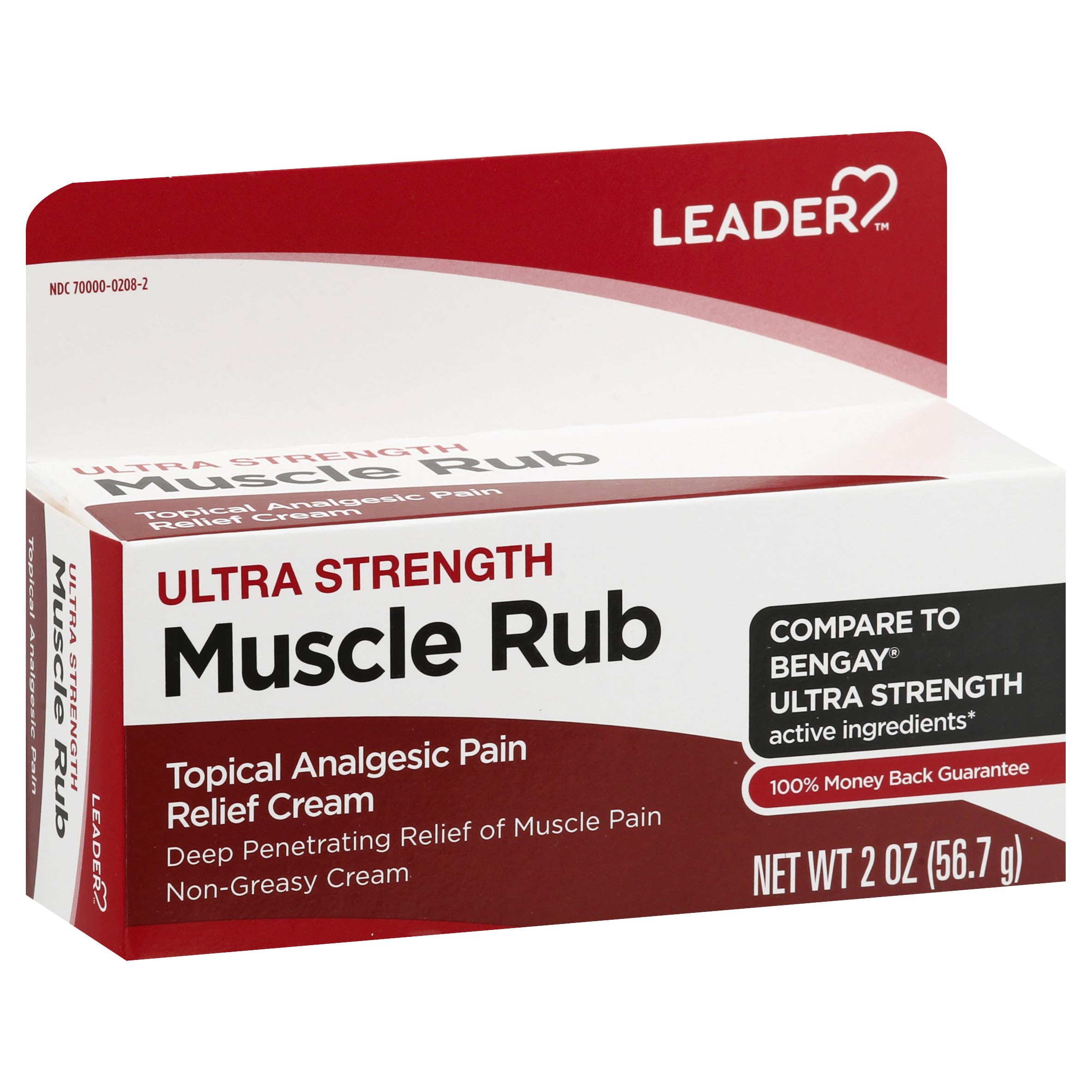 Leader Muscle Rub - Fast-Acting, Deep Penetrating Relief for Sore Muscles and Joints, Minor Arthritis and Back Pain Relief, Non-Greasy Formula Topical Analgesic, Camphor, Menthol & Methyl Salicylate Leader buy supplements canada