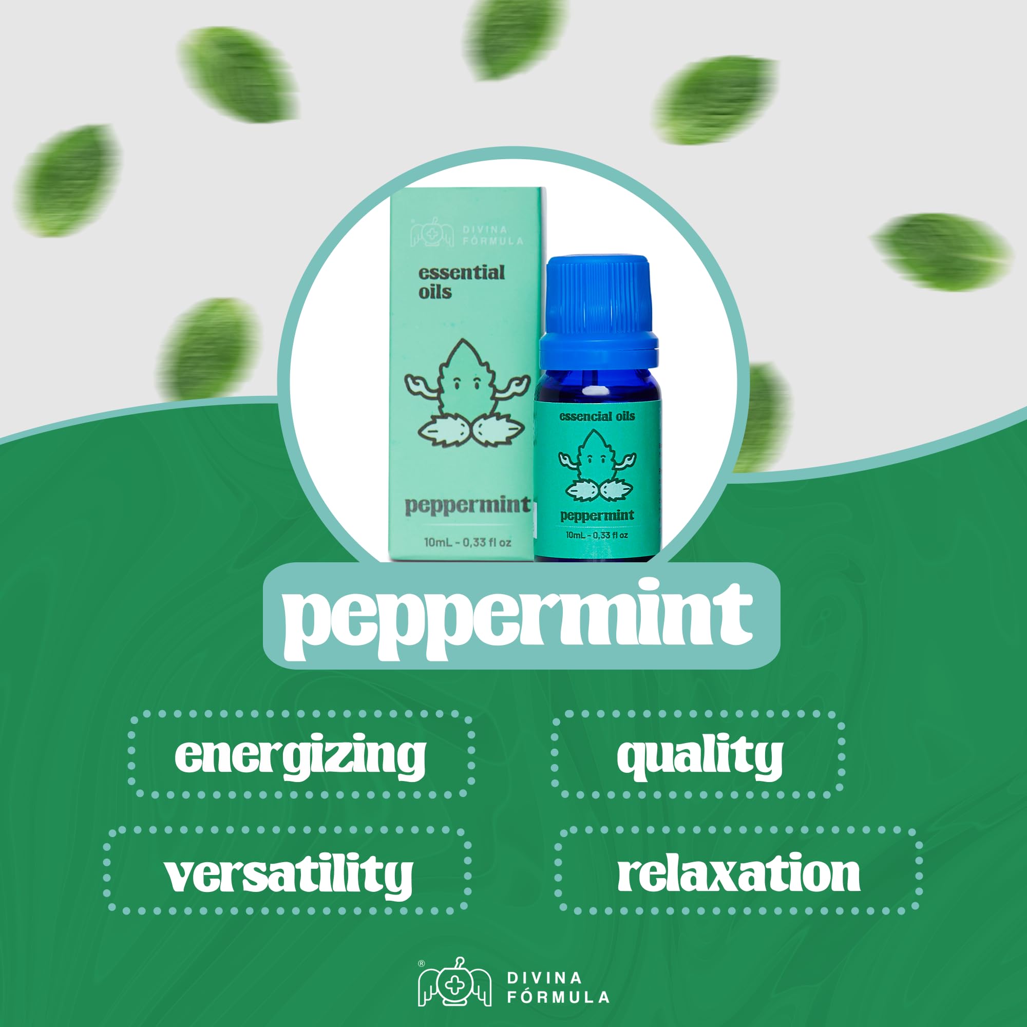Divina Fórmula - 100% Pure Peppermint Essential Oil - Aromatherapy Oils, Essential Oils - Oil for Massage Divina FÓrmula buy supplements canada