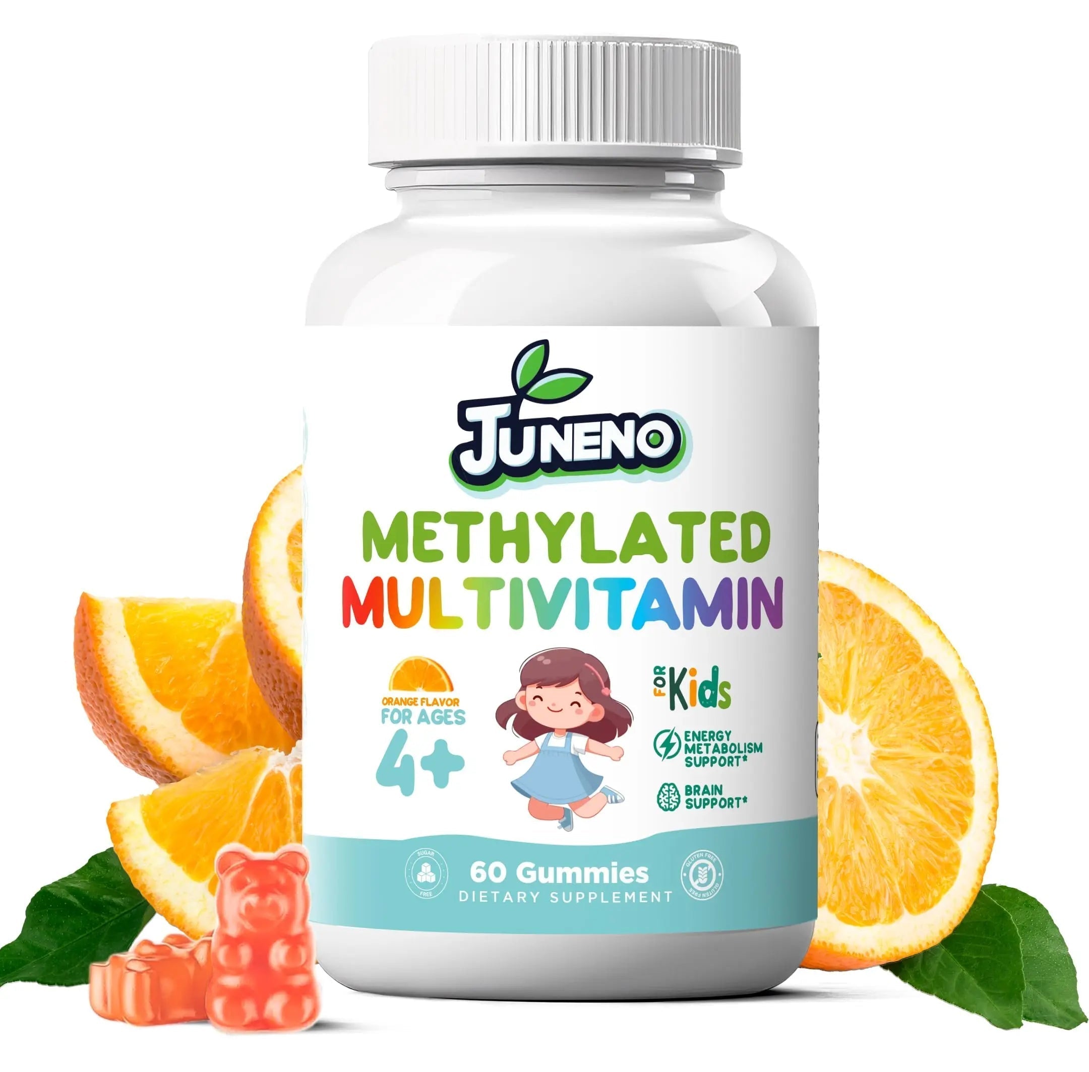 Juneno Methylated Multivitamin Gummies for Kids - MTHFR Support Supplement with B Complex 5-MTHF Folate (L-Methylfolate) Juneno buy supplements canada