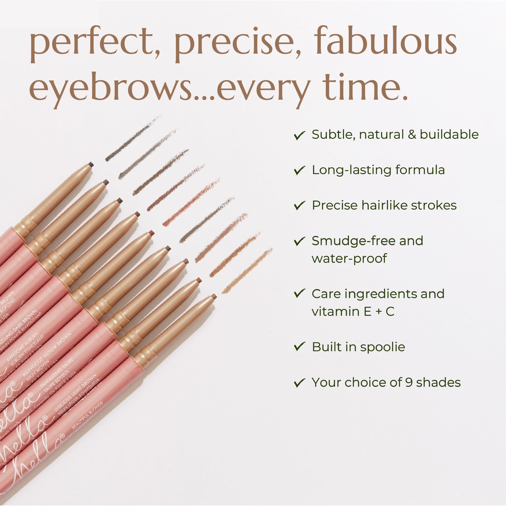 Chella Eyebrow Pencil – Easy-to-Use Brow Definer for Shaping, Filling & Blending – Long-Wear Light brown Eyebrow Pencils for Women with Precise Tip (Light Brown) Chella buy supplements canada