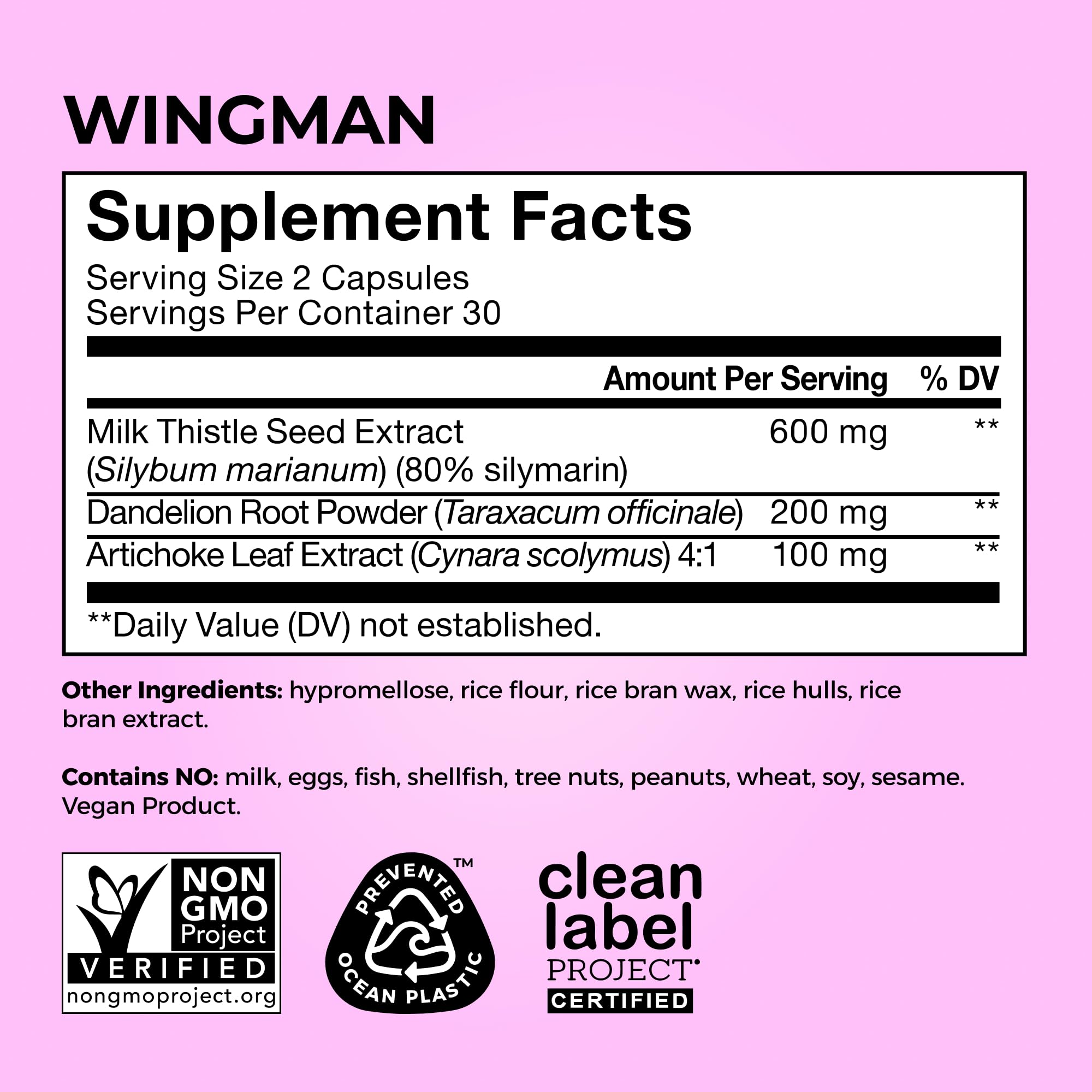 HUM Wing Man Liver Support Supplement with Milk Thistle, Dandelion Root Powder & Artichoke Leaf Extract For Liver Health & Function Support, Milk Thistle Supplement Helps Flush Out Toxins, 60 Capsules HUM buy supplements canada