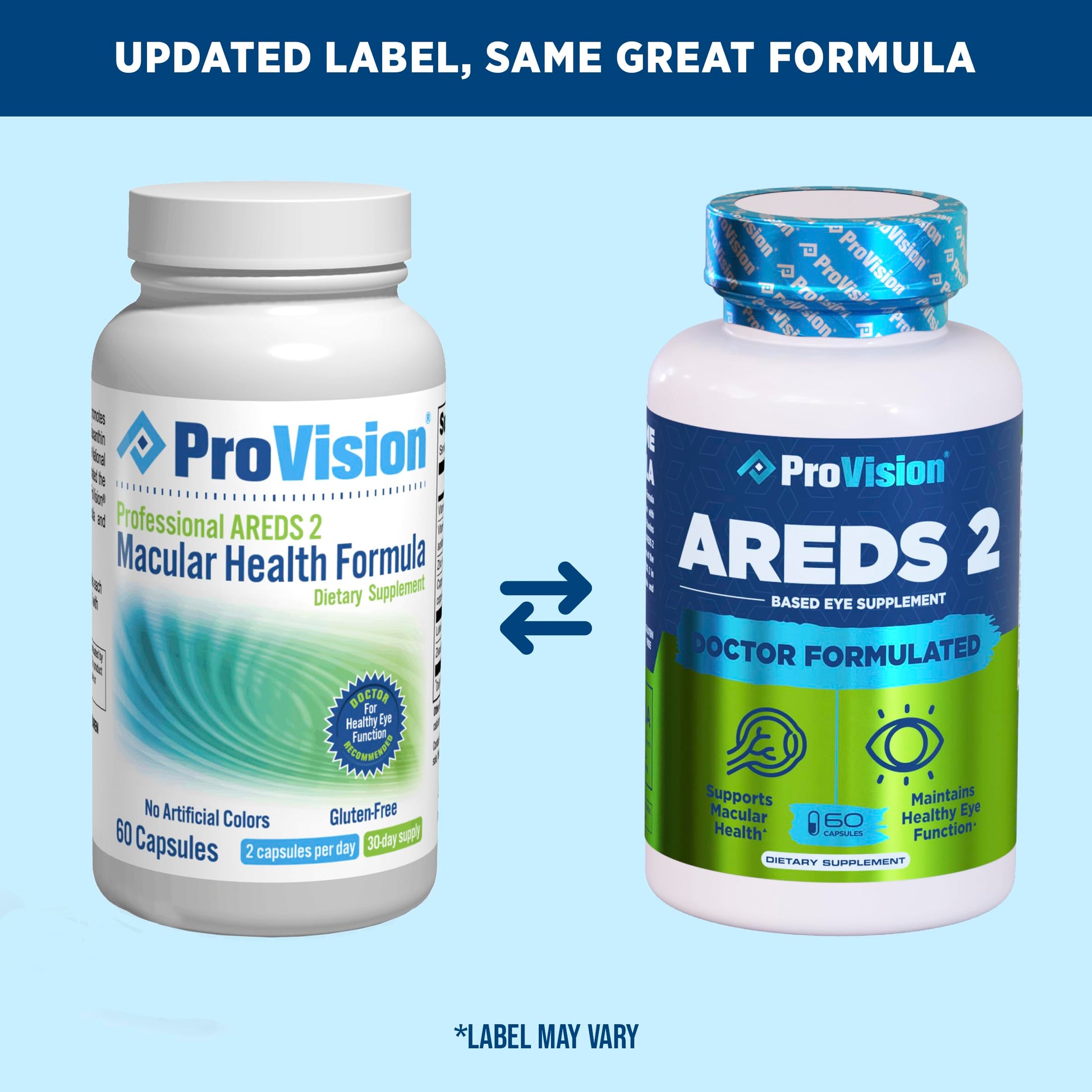Provision AREDS 2 Eye Vitamins - Enhance Vision Supplements - Lutein Zeaxanthin Vision Complex - 60 Eye Supplement Capsules ProVision buy supplements canada