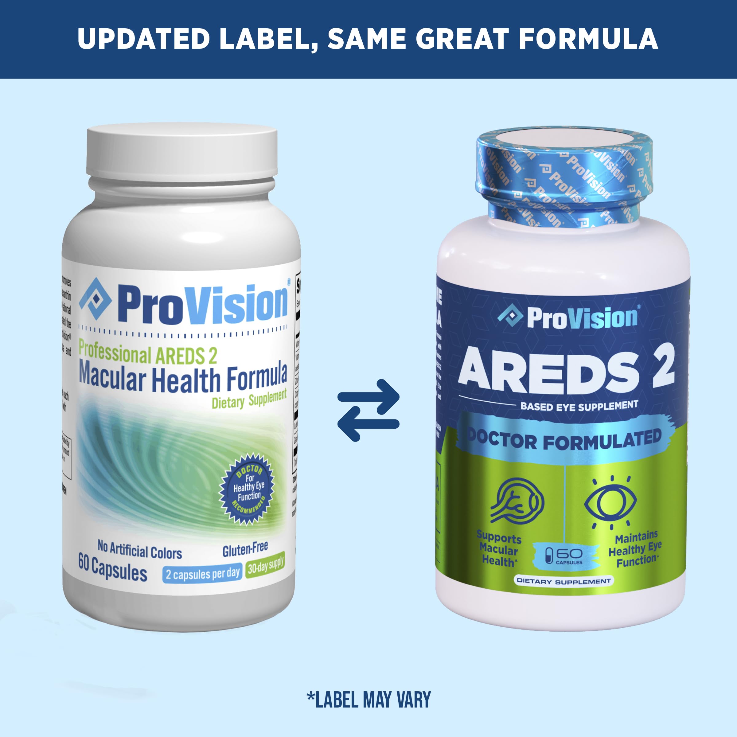 Provision AREDS 2 Eye Vitamins - Enhance Vision Supplements - Lutein Zeaxanthin Vision Complex - 60 Eye Supplement Capsules ProVision buy supplements canada