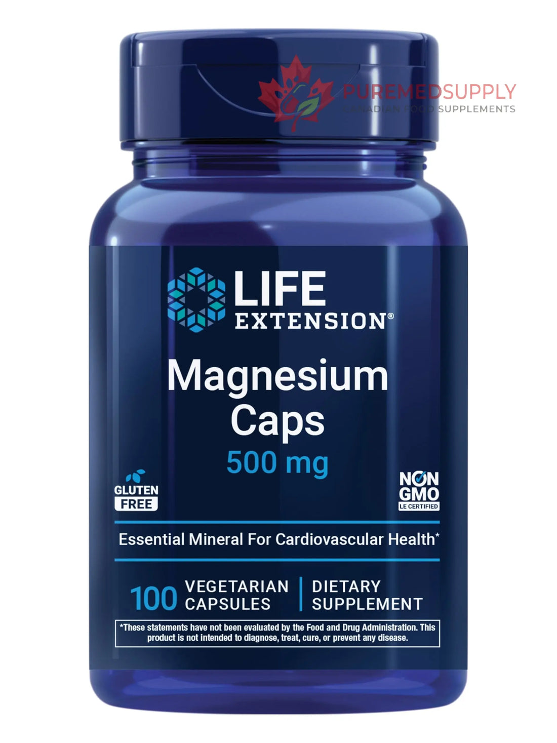 Life Extension Magnesium Caps, 500 mg, Magnesium Oxide, Citrate, and Succinate, Heart Health, Healthy Bones, Metabolism Support, 100 Vegetarian Capsules Life Extension buy supplements canada